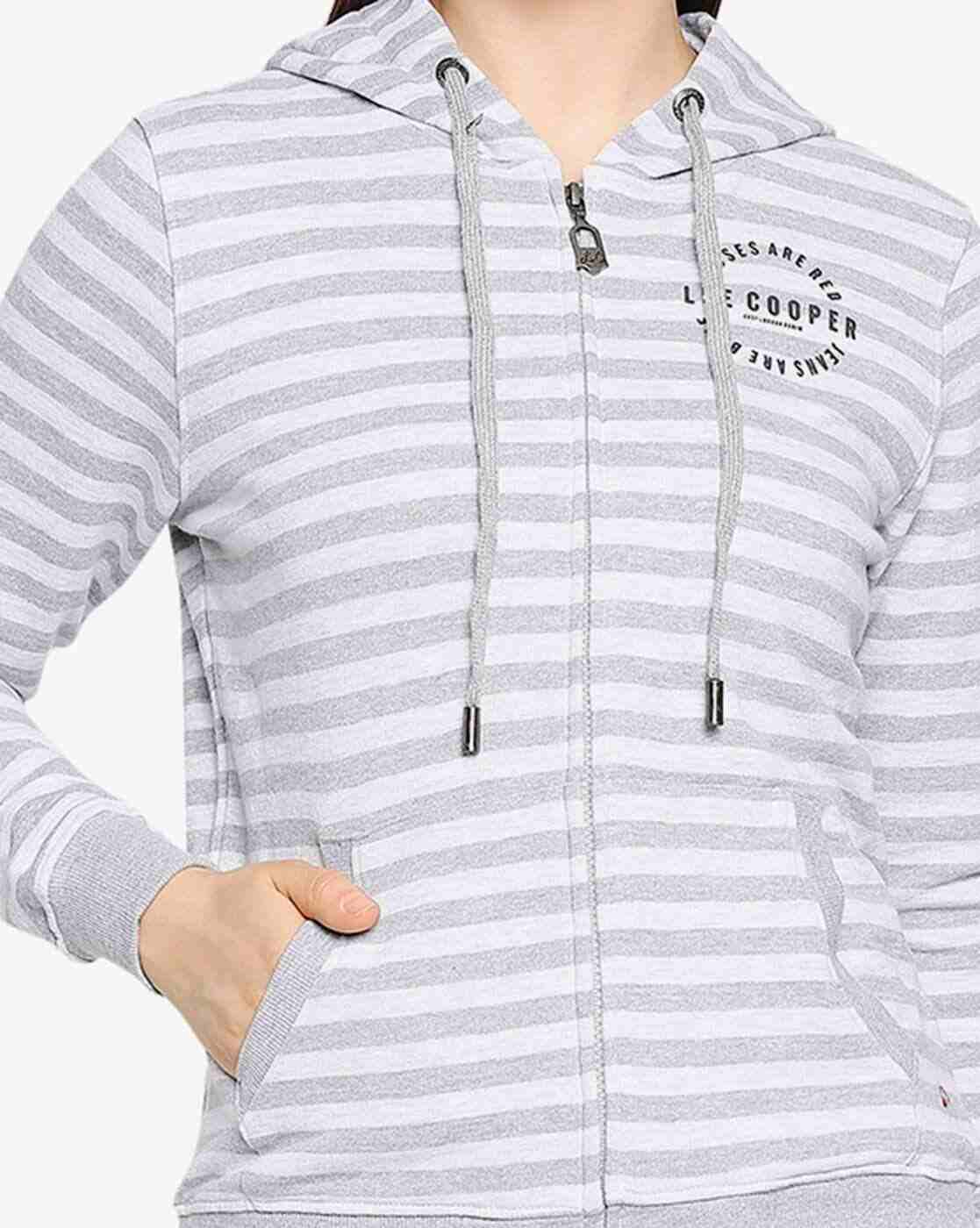 Lee Cooper | Striped Hoodie with Kangaroo Pocket|4
