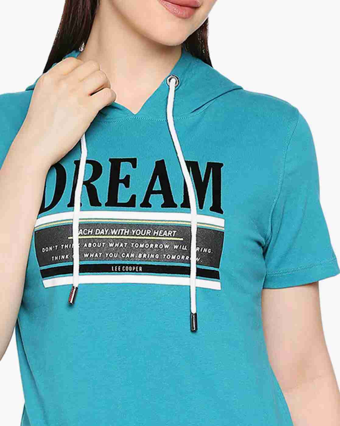 Lee Cooper | Typographic Print Hooded T-shirt|4