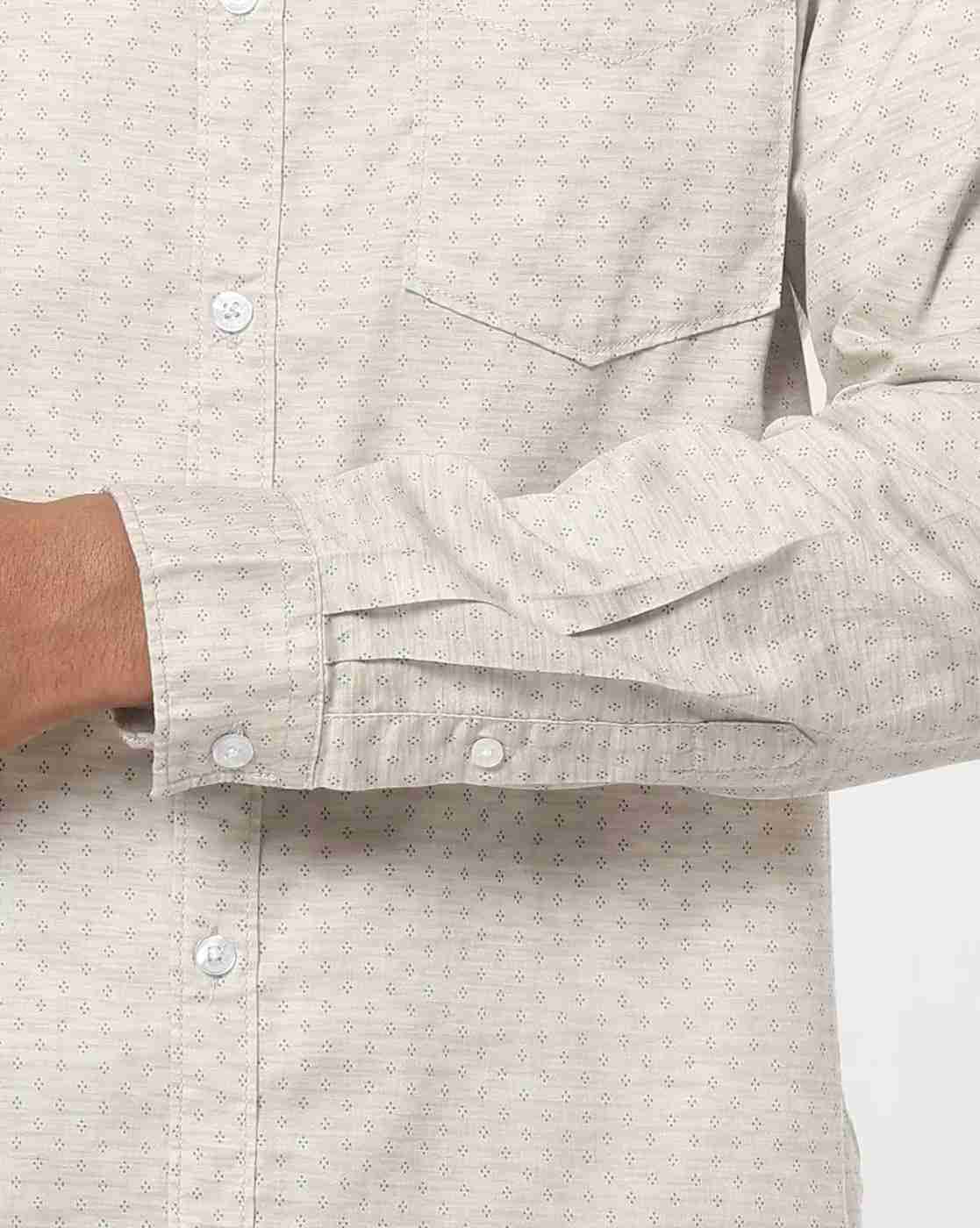 Lee Cooper | Micro Print Shirt with Patch Pocket|3