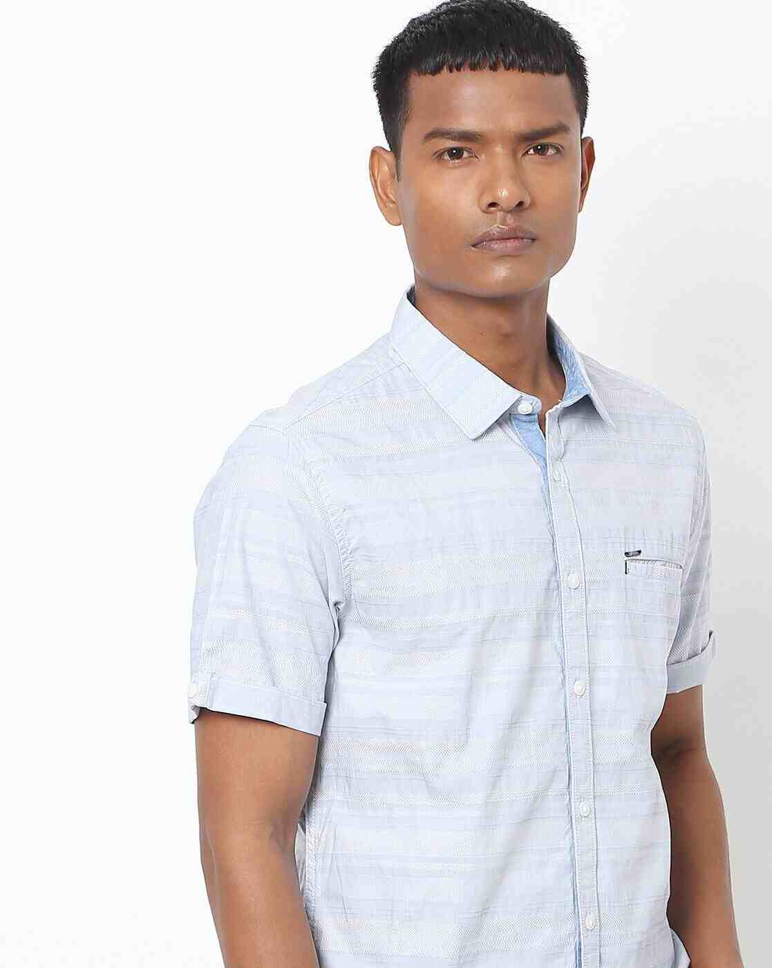 Lee Cooper | Striped Shirt with Welt Pocket|0