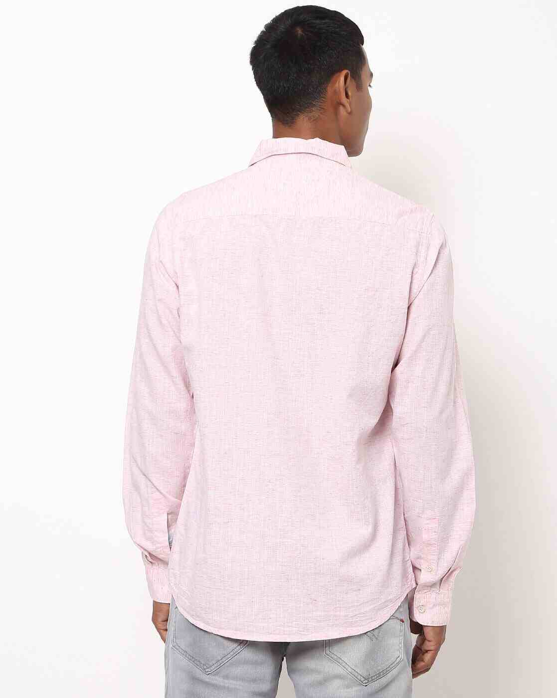 Lee Cooper | Heathered Shirt with Buttoned Welt Pocket|1