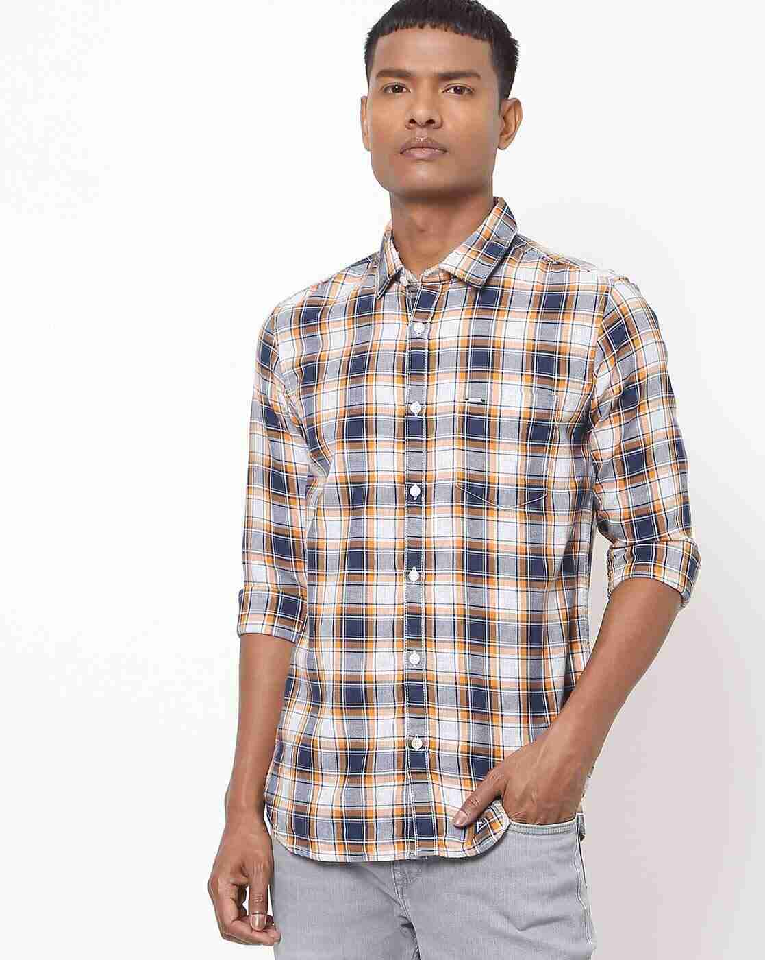 Lee Cooper | Checked Shirt with Patch Pocket|0