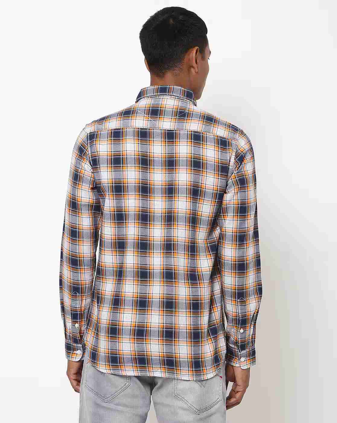 Lee Cooper | Checked Shirt with Patch Pocket|1