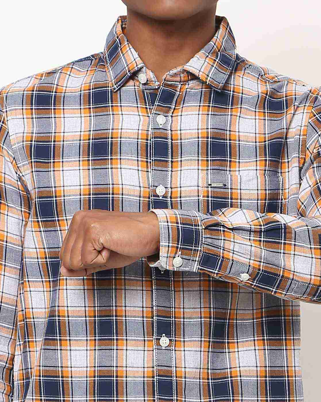 Lee Cooper | Checked Shirt with Patch Pocket|2
