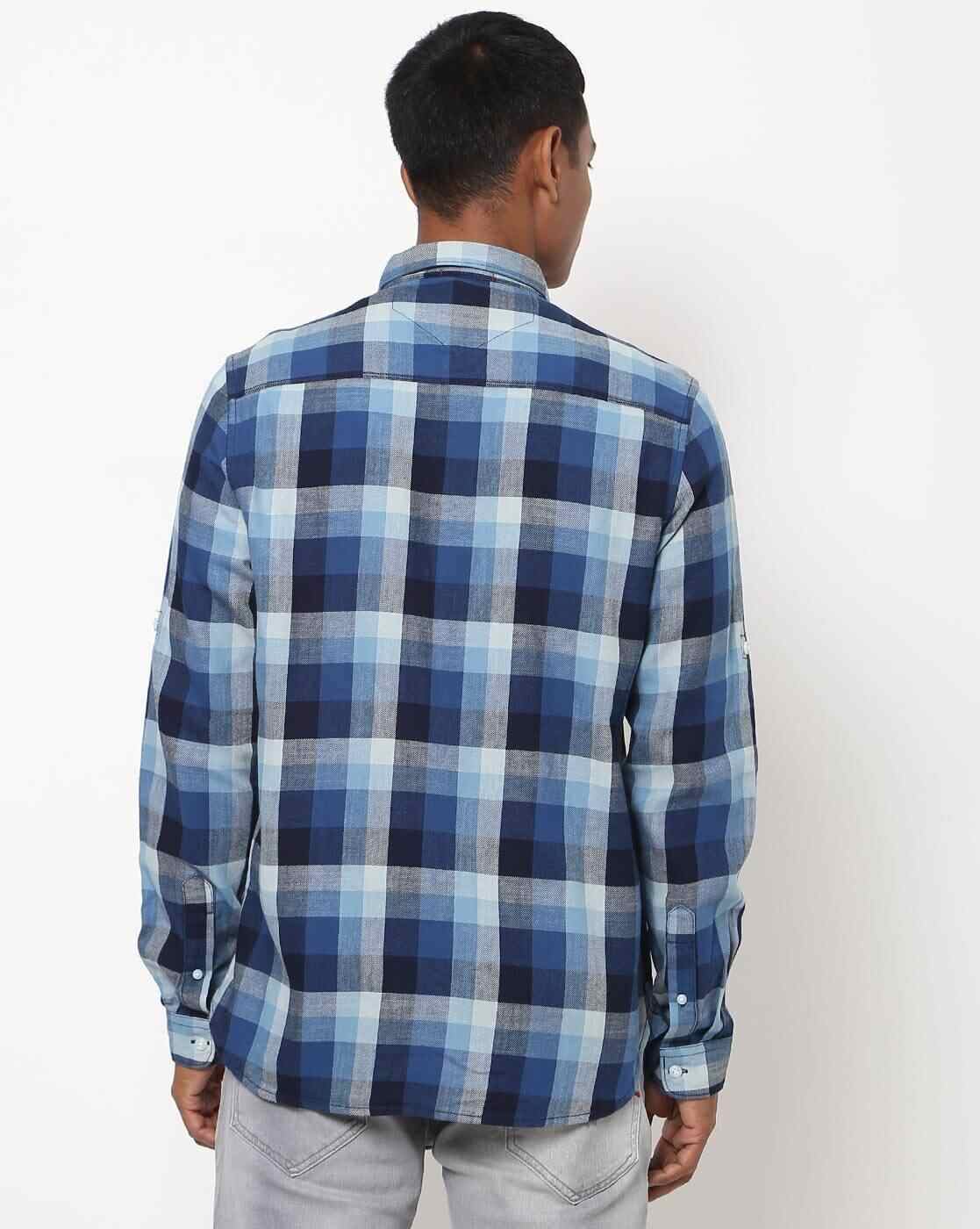 Lee Cooper | Checked Shirt with Patch Pocket|1