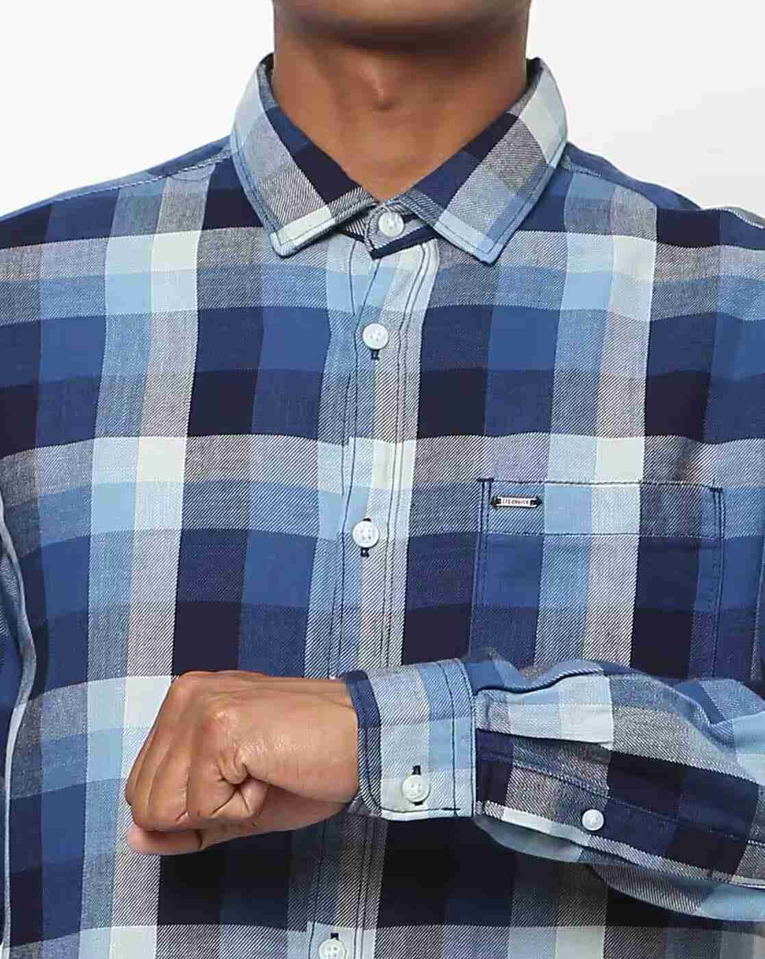Lee Cooper | Checked Shirt with Patch Pocket|2