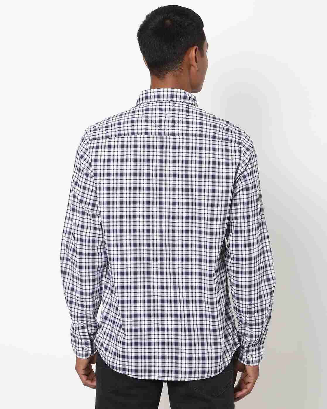 Lee Cooper | Checked Shirt with Buttoned Patch Pocket|1