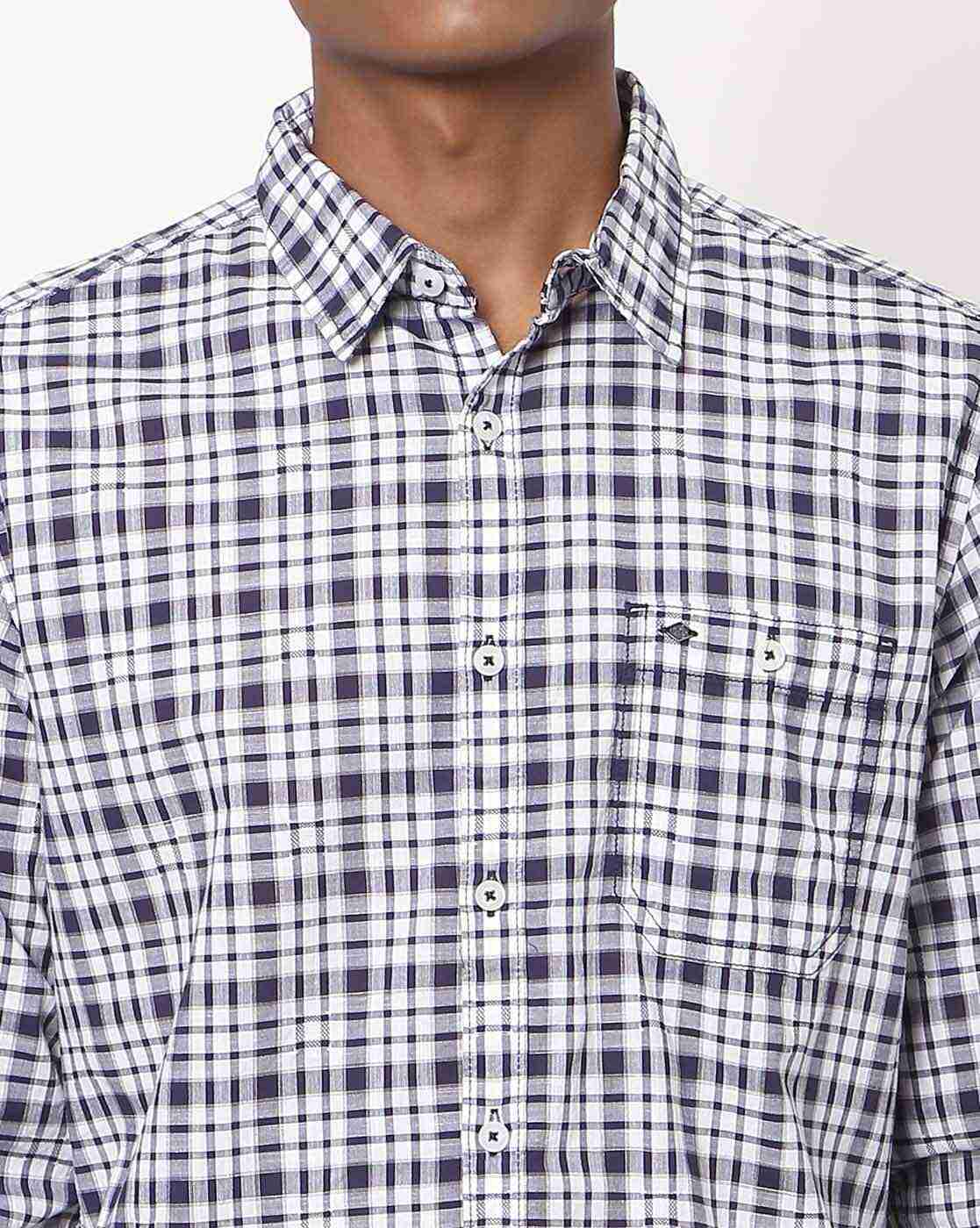 Lee Cooper | Checked Shirt with Buttoned Patch Pocket|3