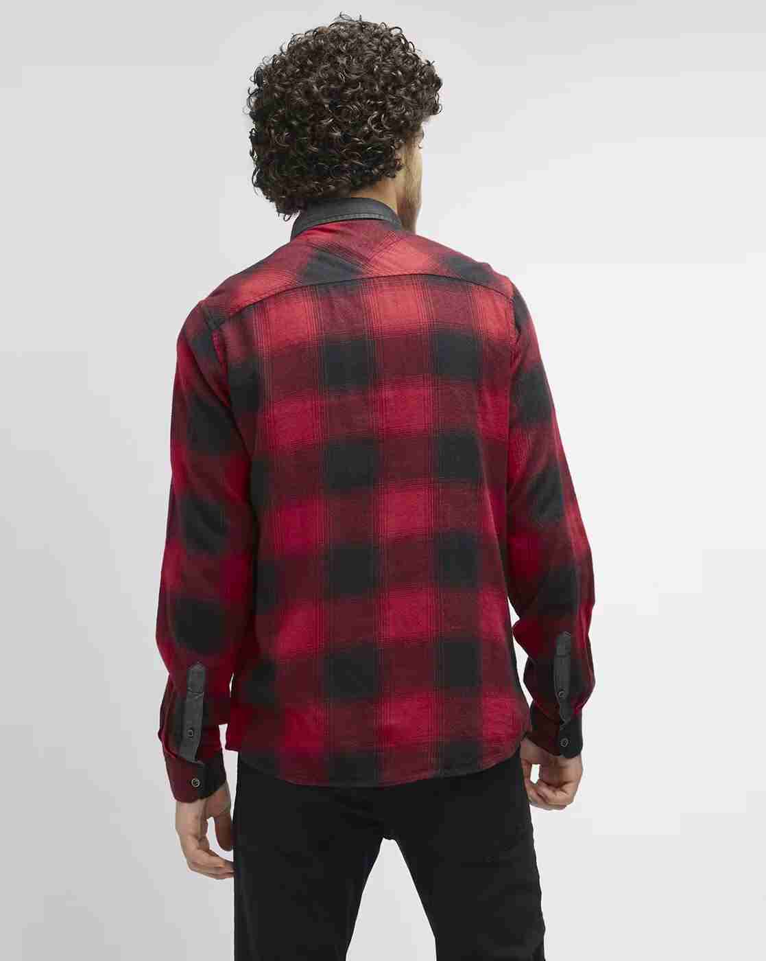 Lee Cooper | Checked Shirt with Flap Pockets|3