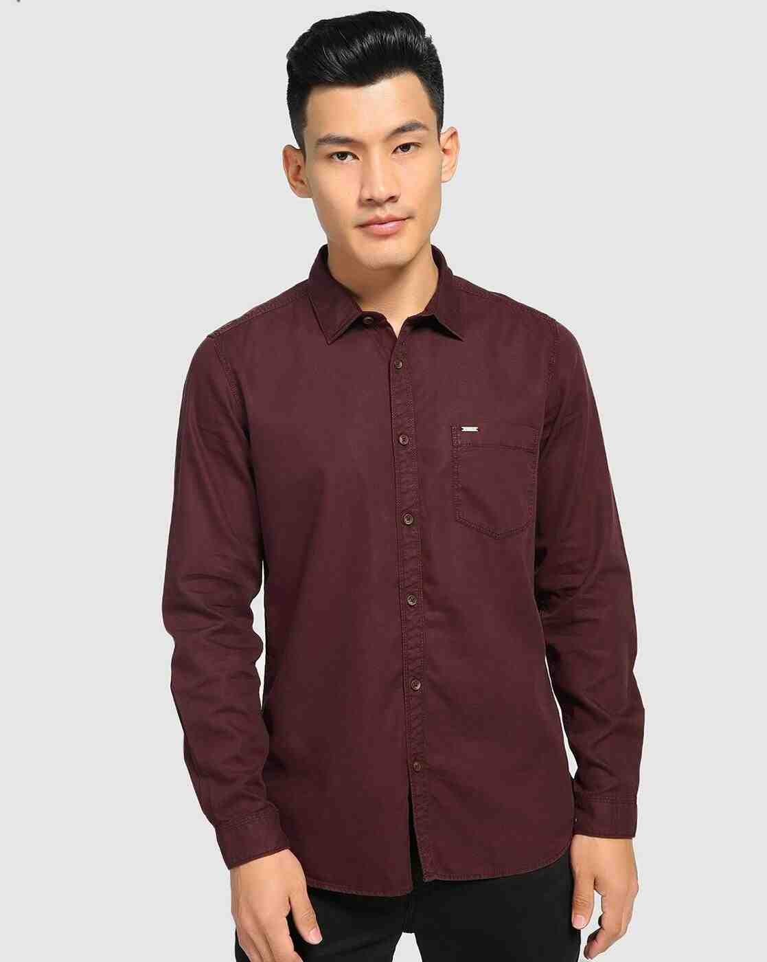 Cotton Shirt with Patch Pocket