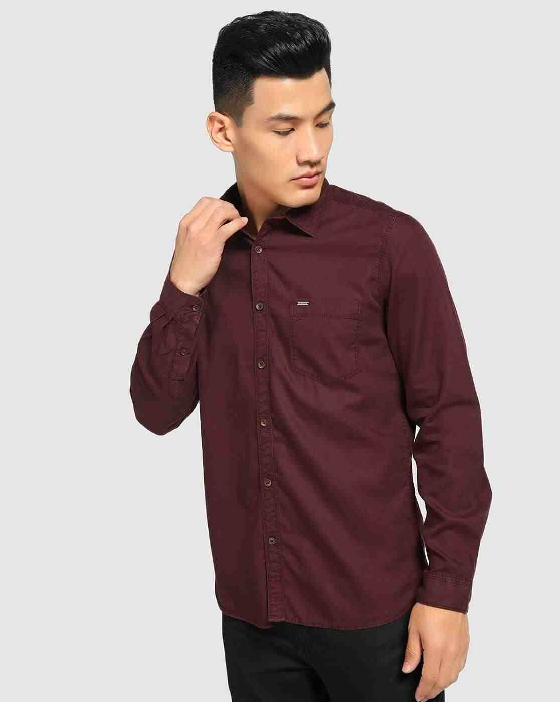 Lee Cooper | Cotton Shirt with Patch Pocket|1