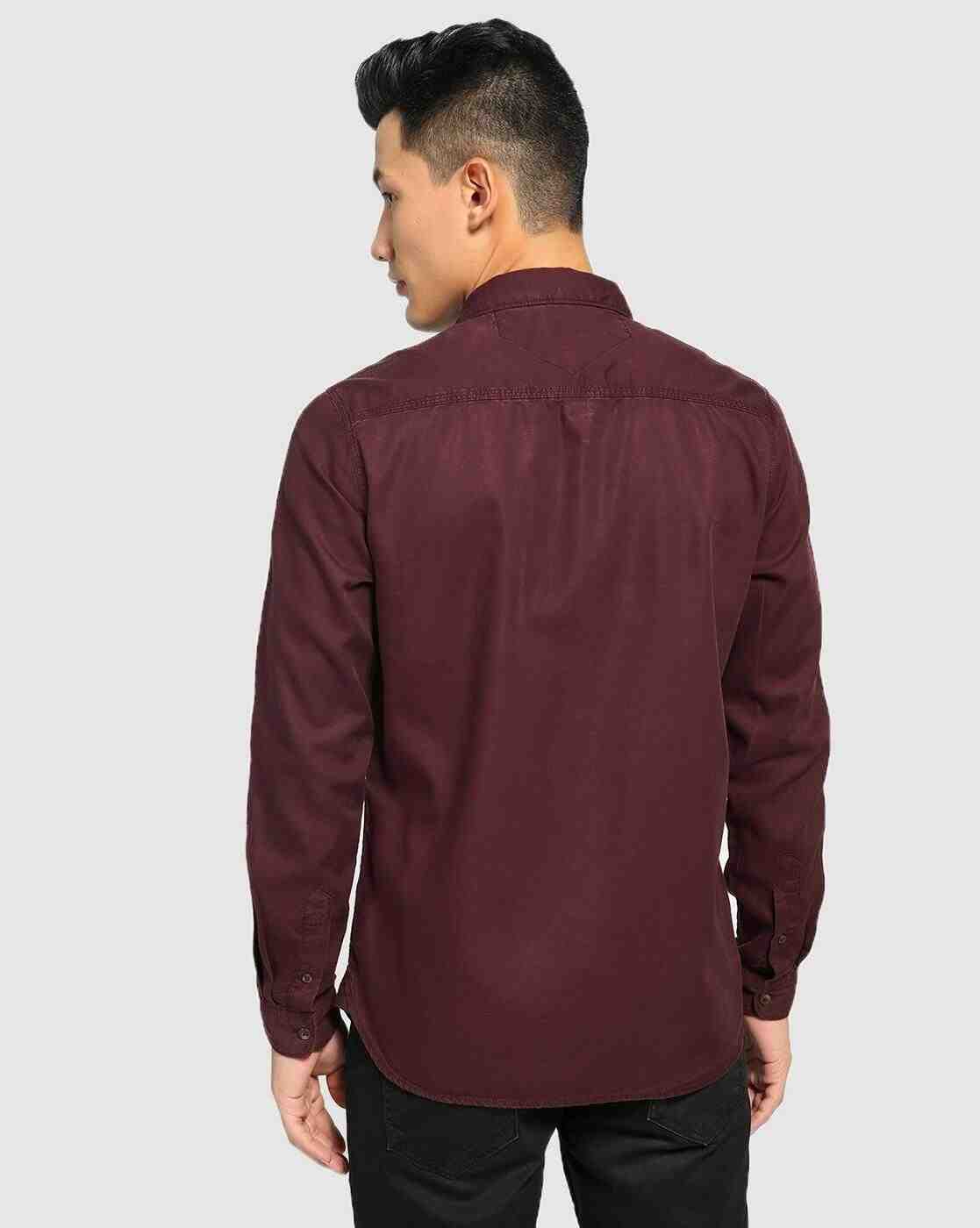 Lee Cooper | Cotton Shirt with Patch Pocket|2