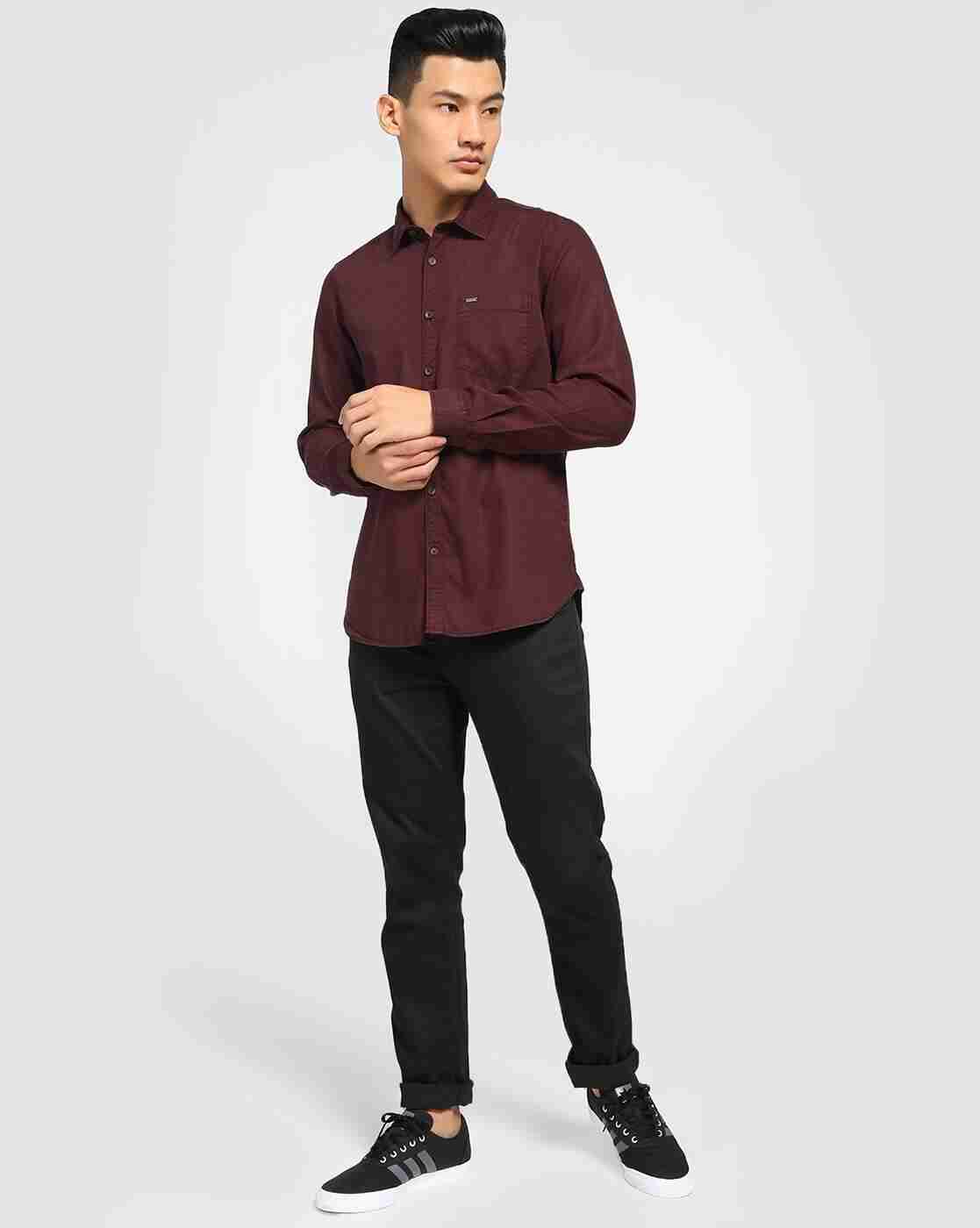 Lee Cooper | Cotton Shirt with Patch Pocket|3