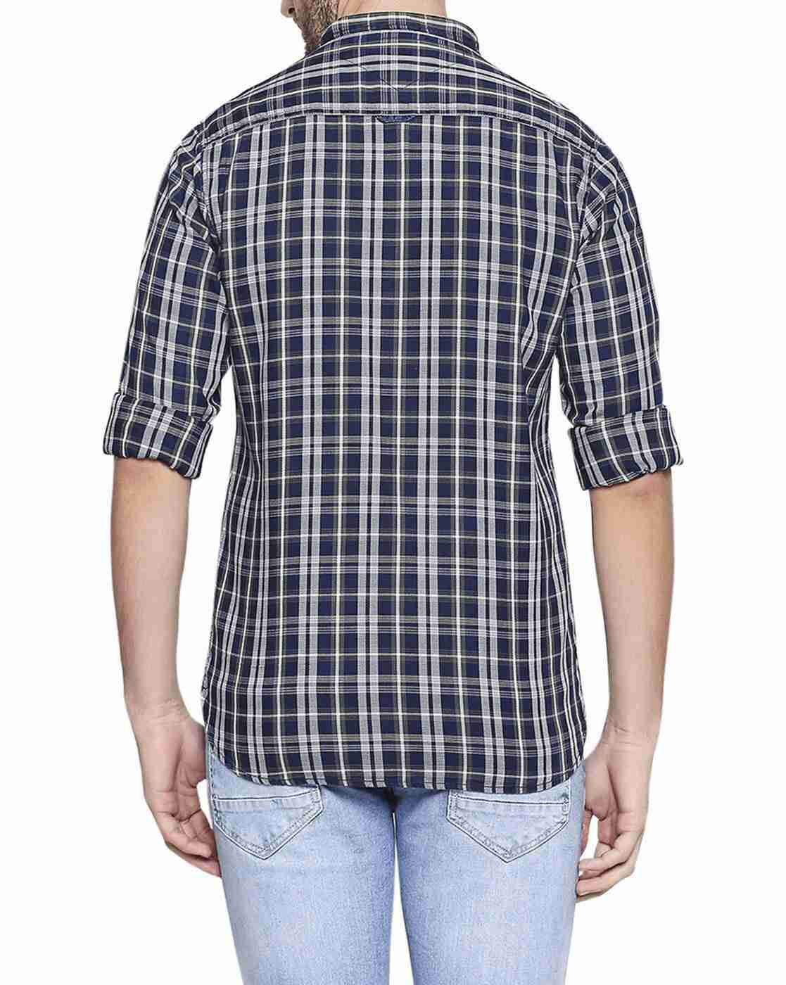 Lee Cooper | Checked Shirt with Welt Pocket|2