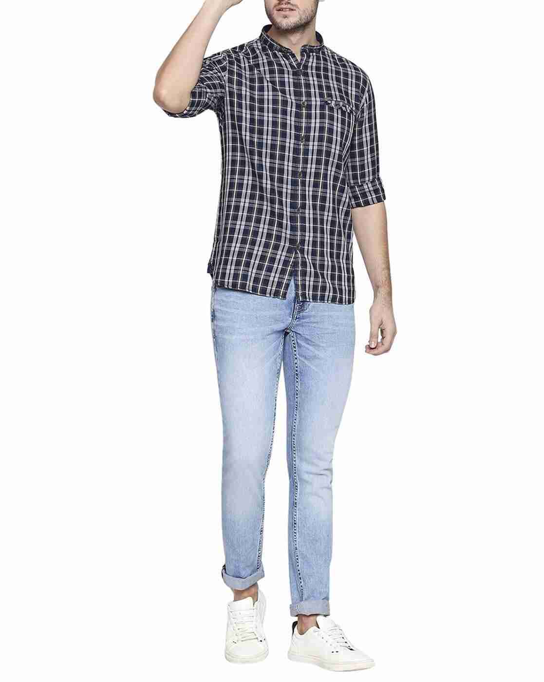 Lee Cooper | Checked Shirt with Welt Pocket|3