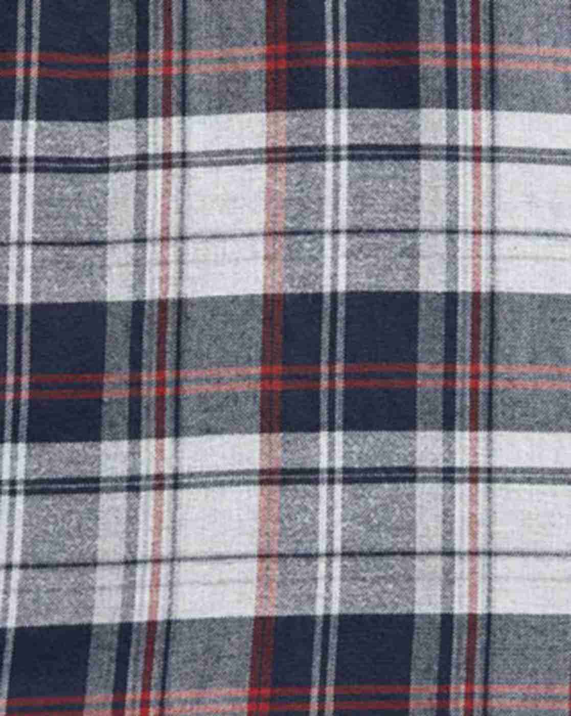 Lee Cooper | Checked Hooded Shirt with Patch Pocket|7