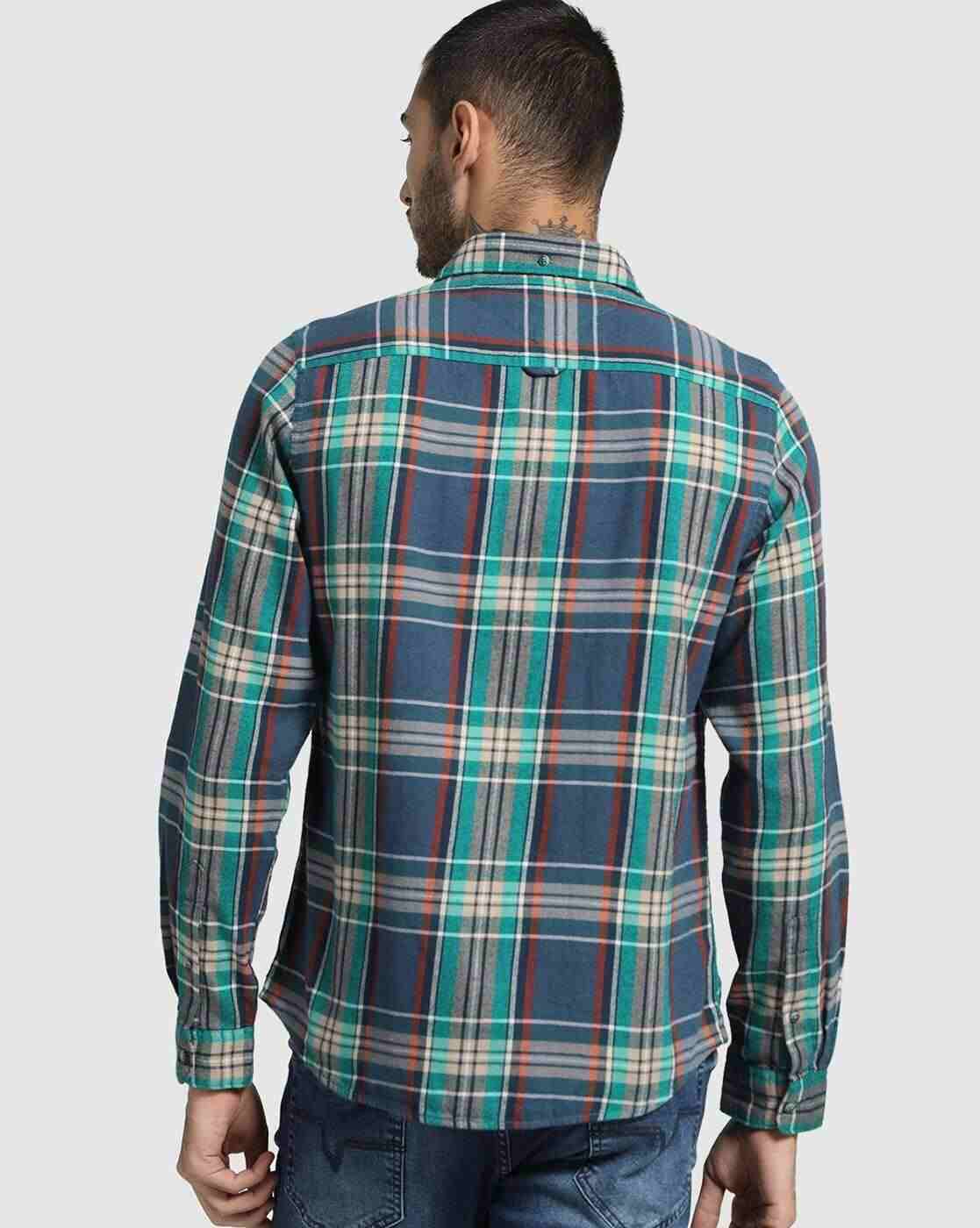 Lee Cooper | Checked Shirt with Patch Pocket|2