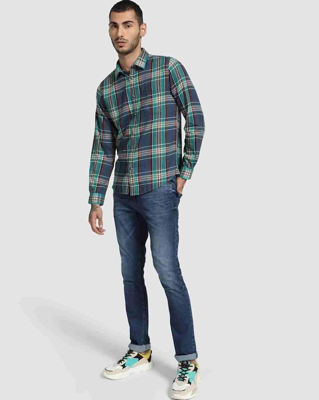 Lee Cooper | Checked Shirt with Patch Pocket|3