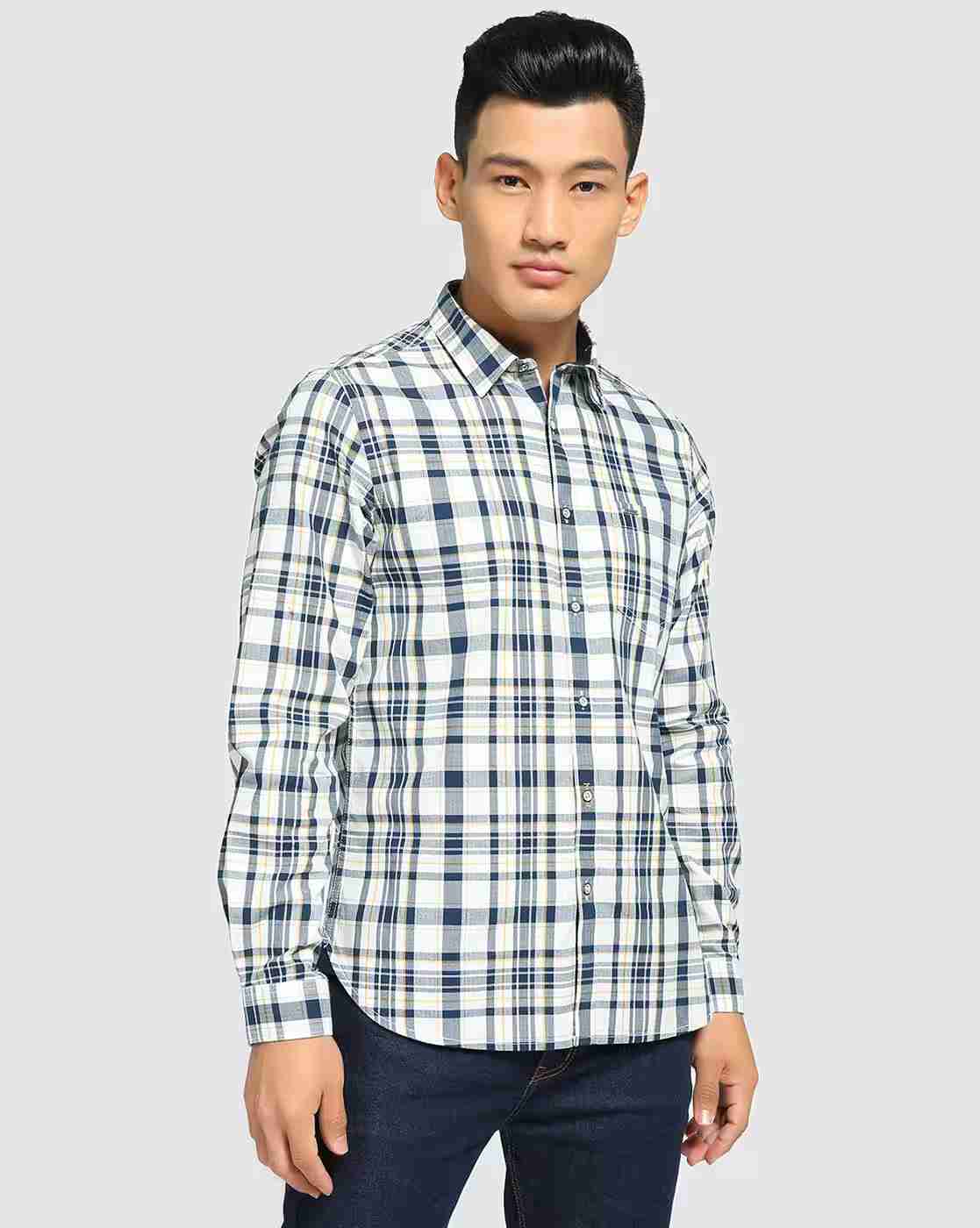 Lee Cooper | Checked Shirt with Patch Pocket|1