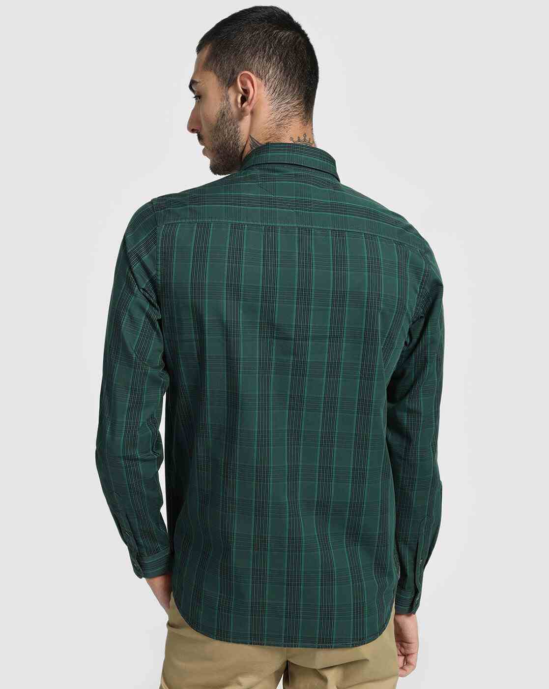 Lee Cooper | Checked Shirt with Patch Pocket|2
