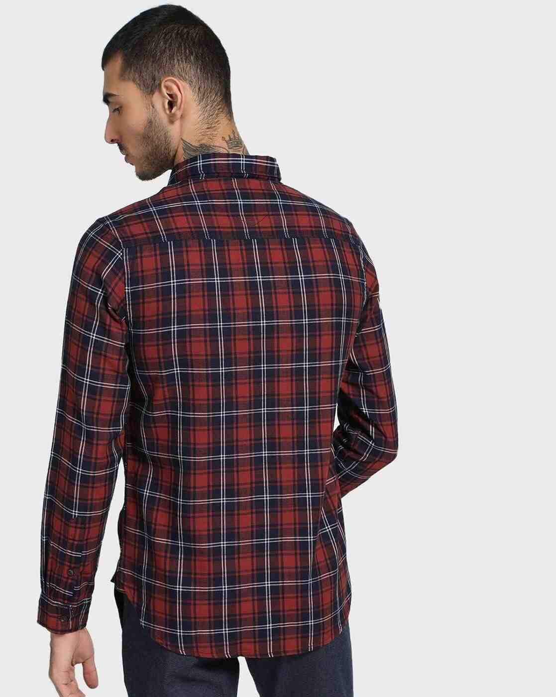 Lee Cooper | Checked Shirt with Patch Pocket|2