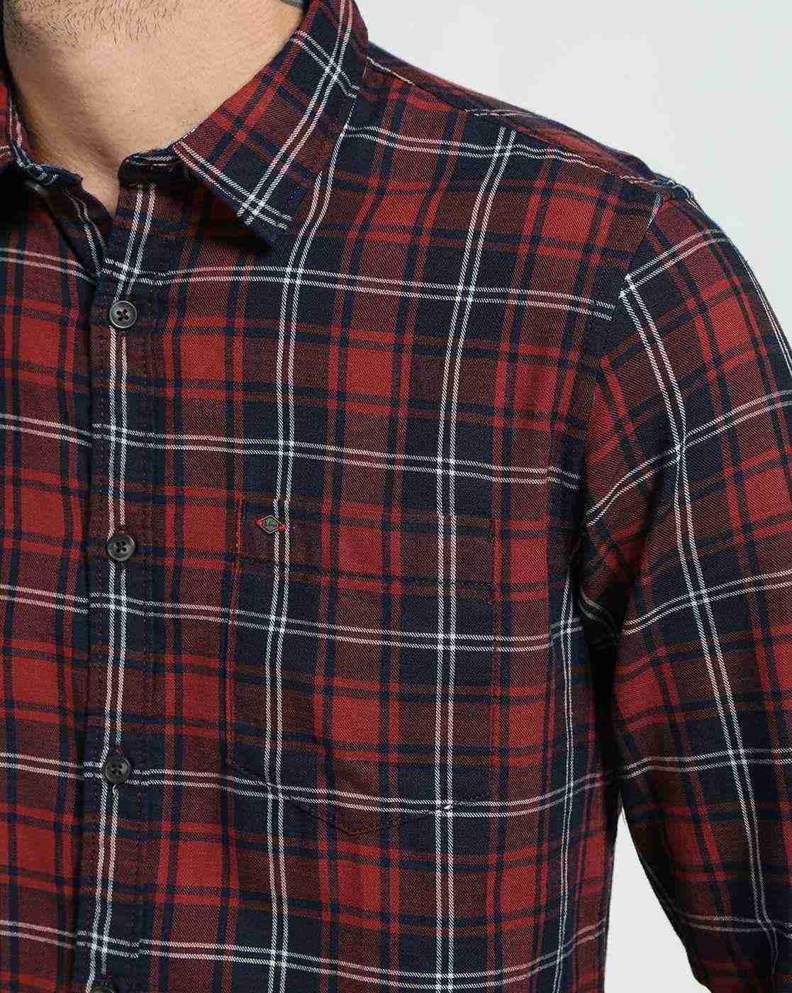 Lee Cooper | Checked Shirt with Patch Pocket|4