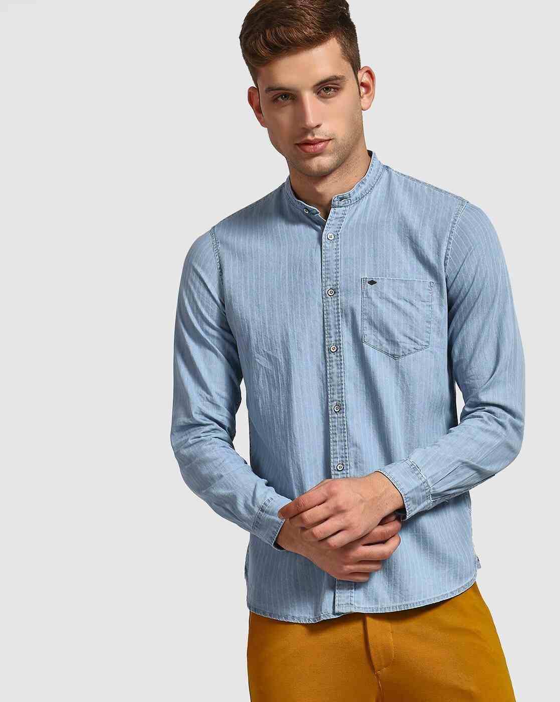 Lee Cooper | Striped Shirt with Patch Pocket|0