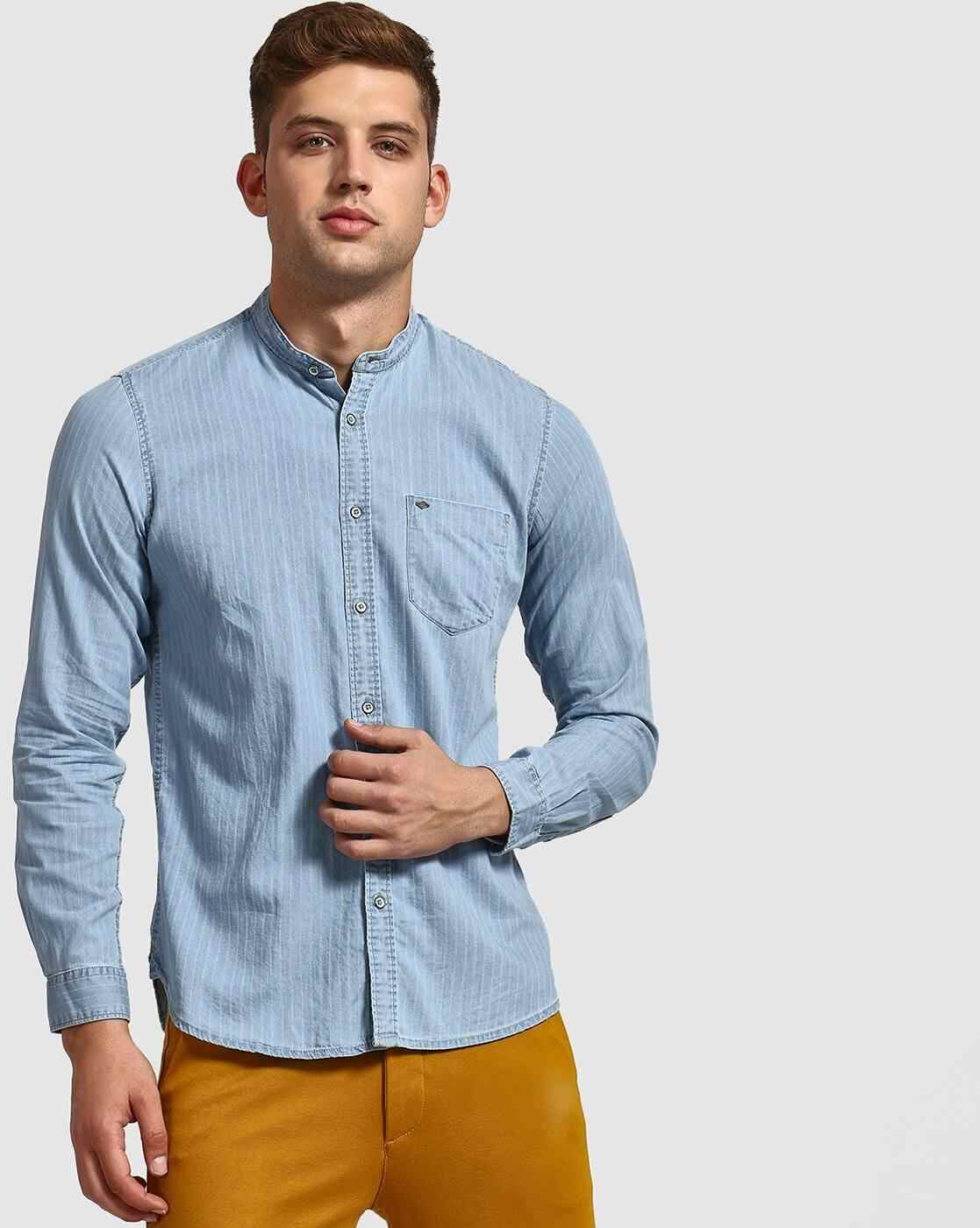 Lee Cooper | Striped Shirt with Patch Pocket|1