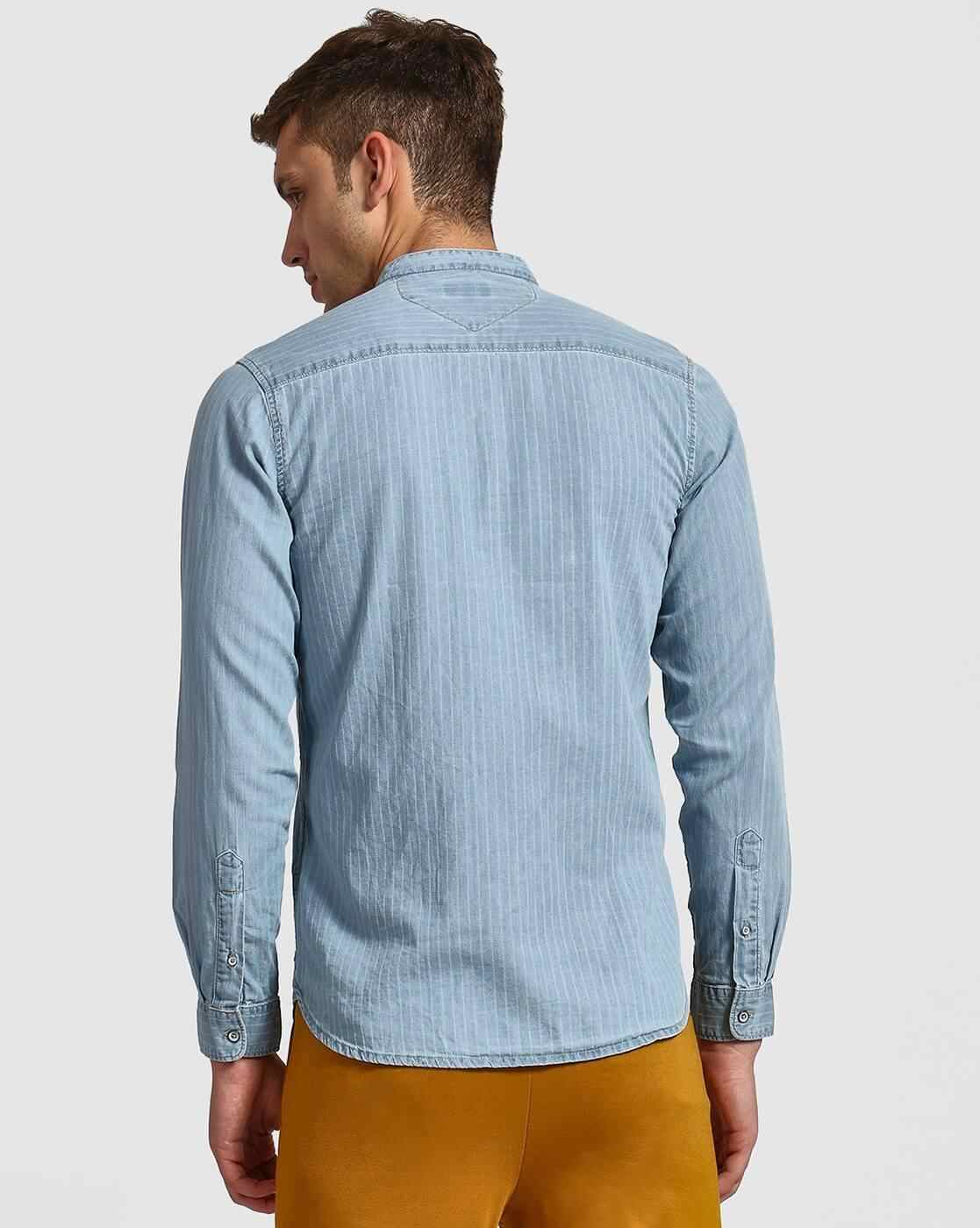 Lee Cooper | Striped Shirt with Patch Pocket|2