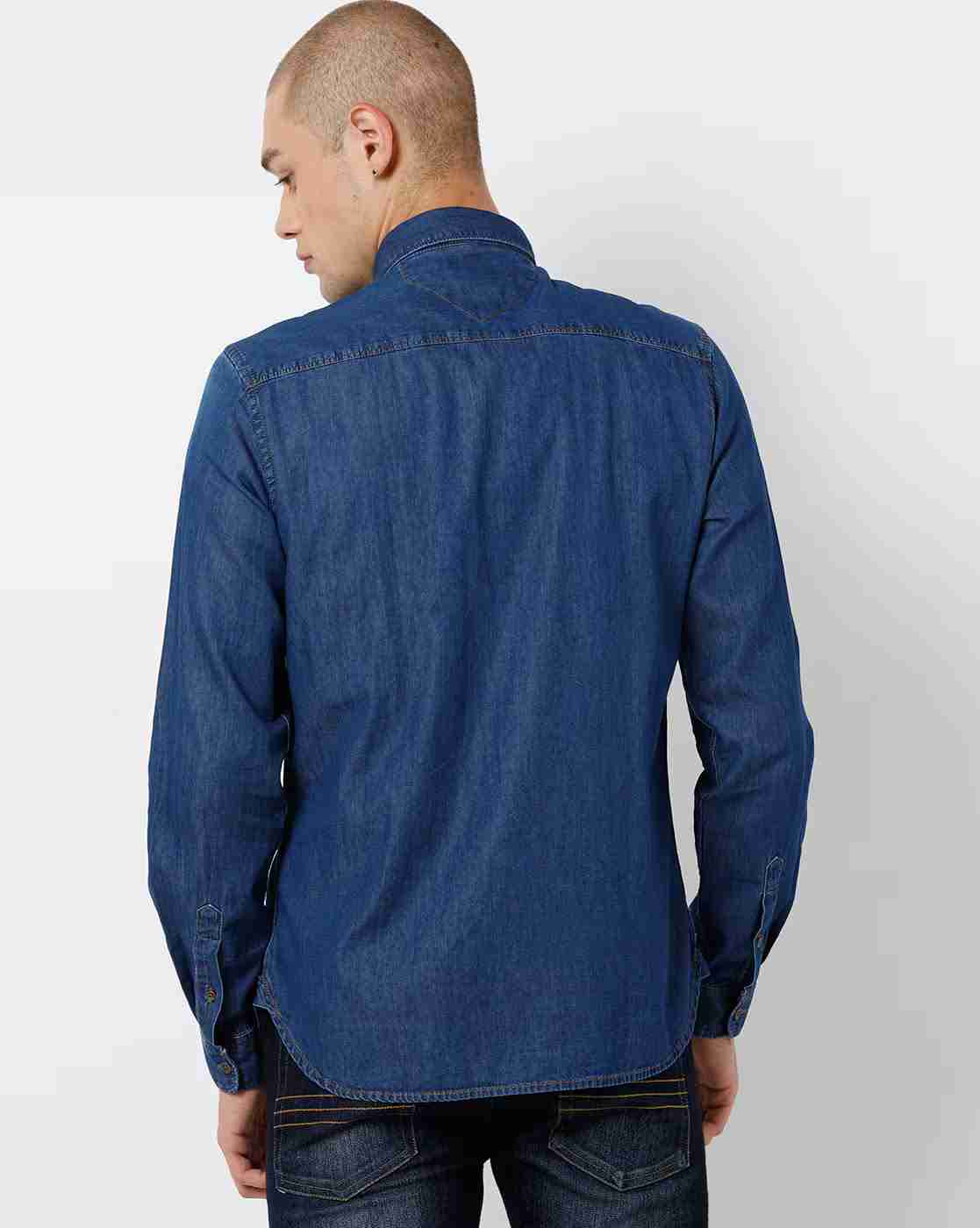 Lee Cooper | Denim Shirt with Flap Pockets|1