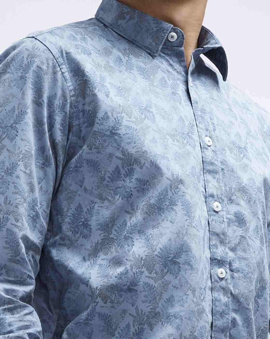 Lee Cooper | Printed Shirt with Spread Collar|5