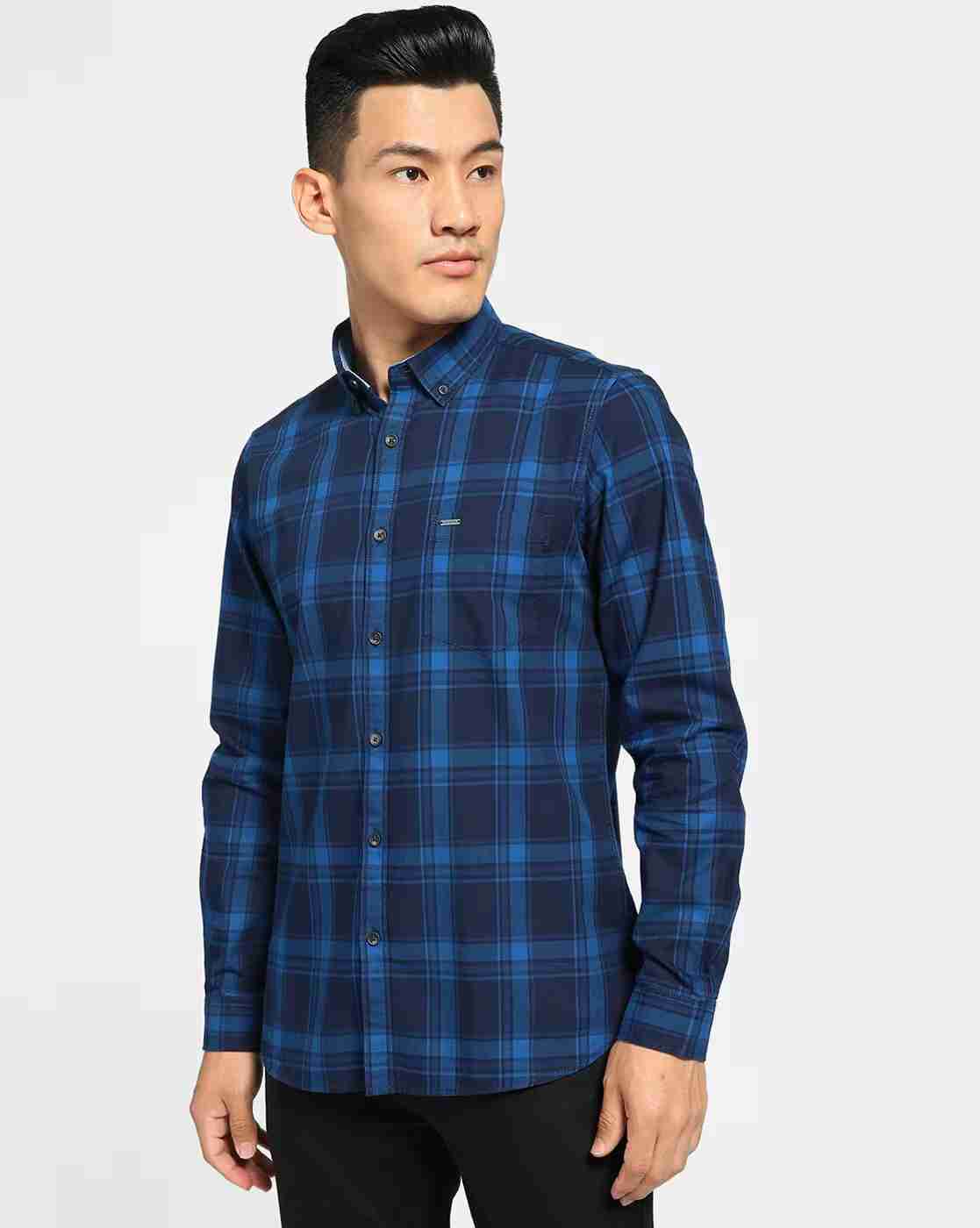 Lee Cooper | Checked Shirt with Patch Pocket|0