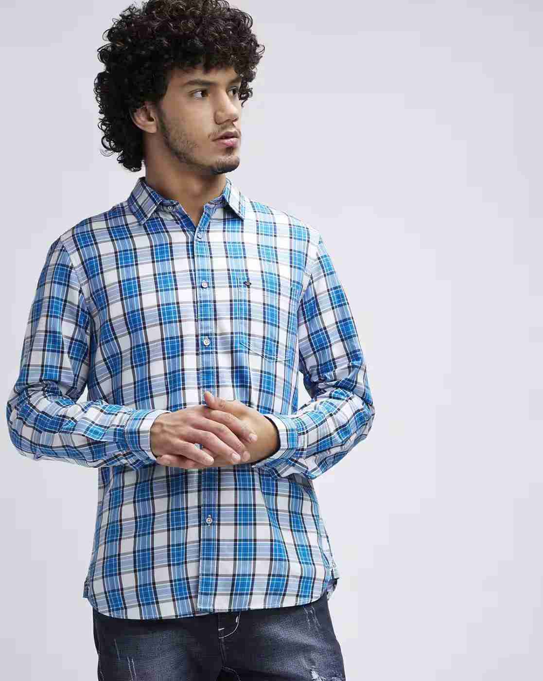 Lee Cooper | Checked Shirt with Patch Pocket|0