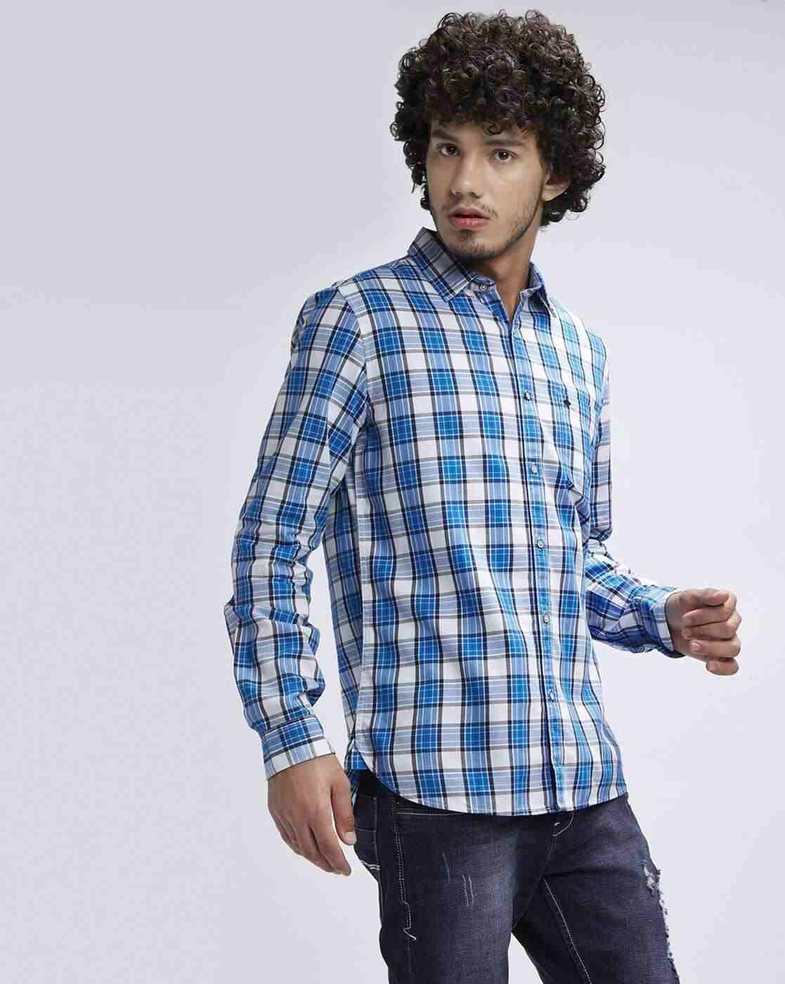 Lee Cooper | Checked Shirt with Patch Pocket|2