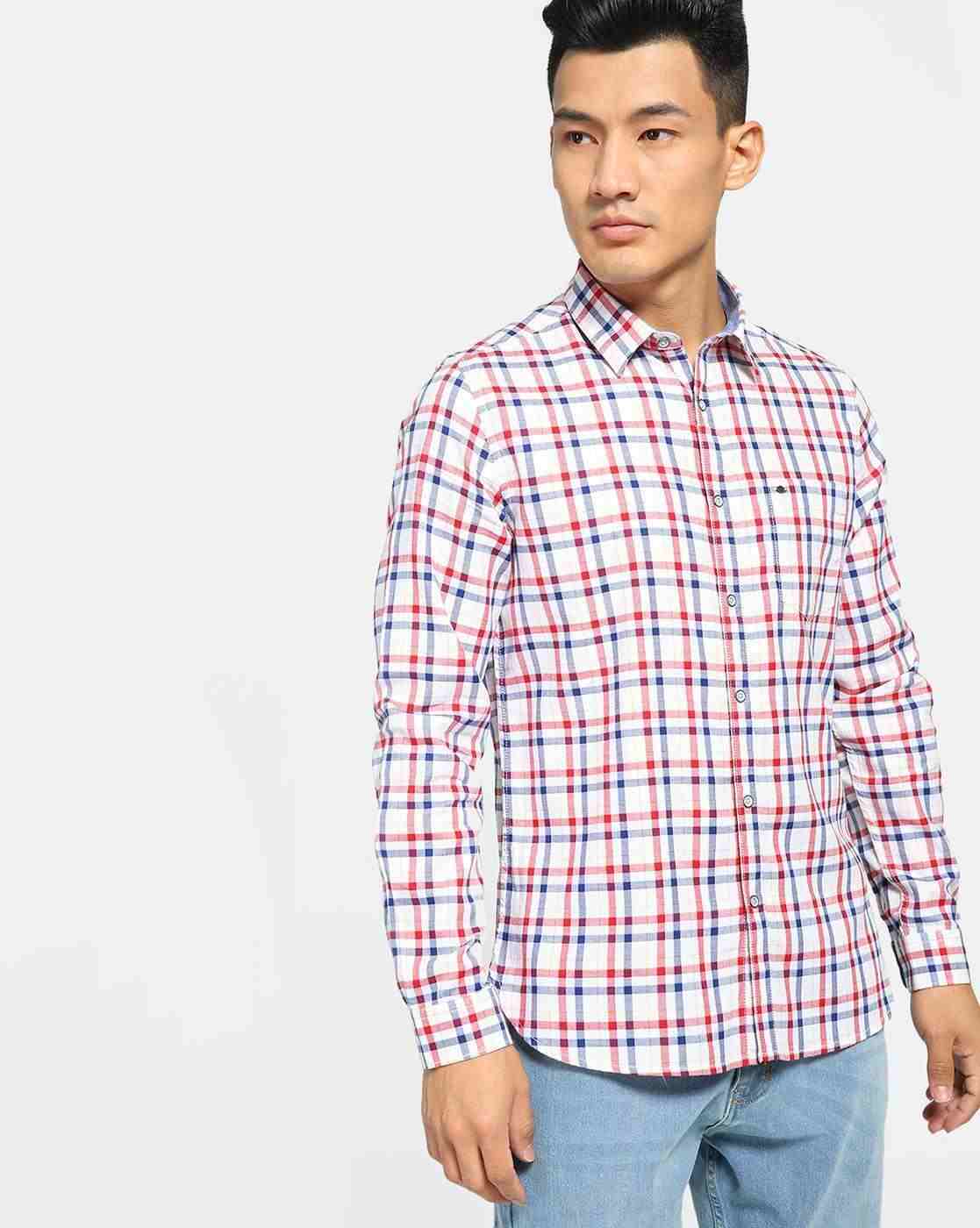 Lee Cooper | Checked Shirt with Patch Pocket|1