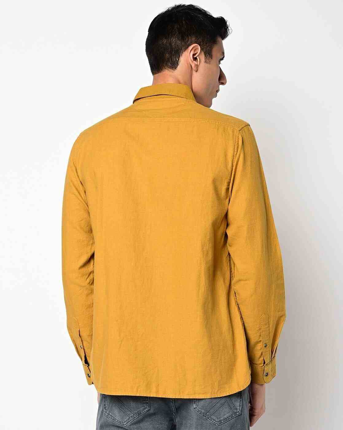 Lee Cooper | Cut-Away Collar Shirt with Patch Pocket|1