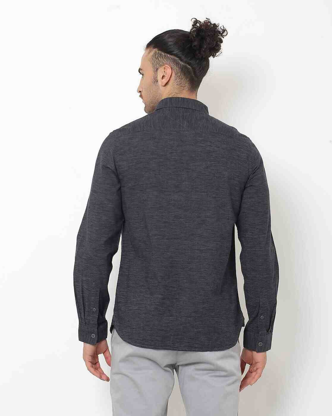 Lee Cooper | Heathered Shirt with Patch Pockets|1