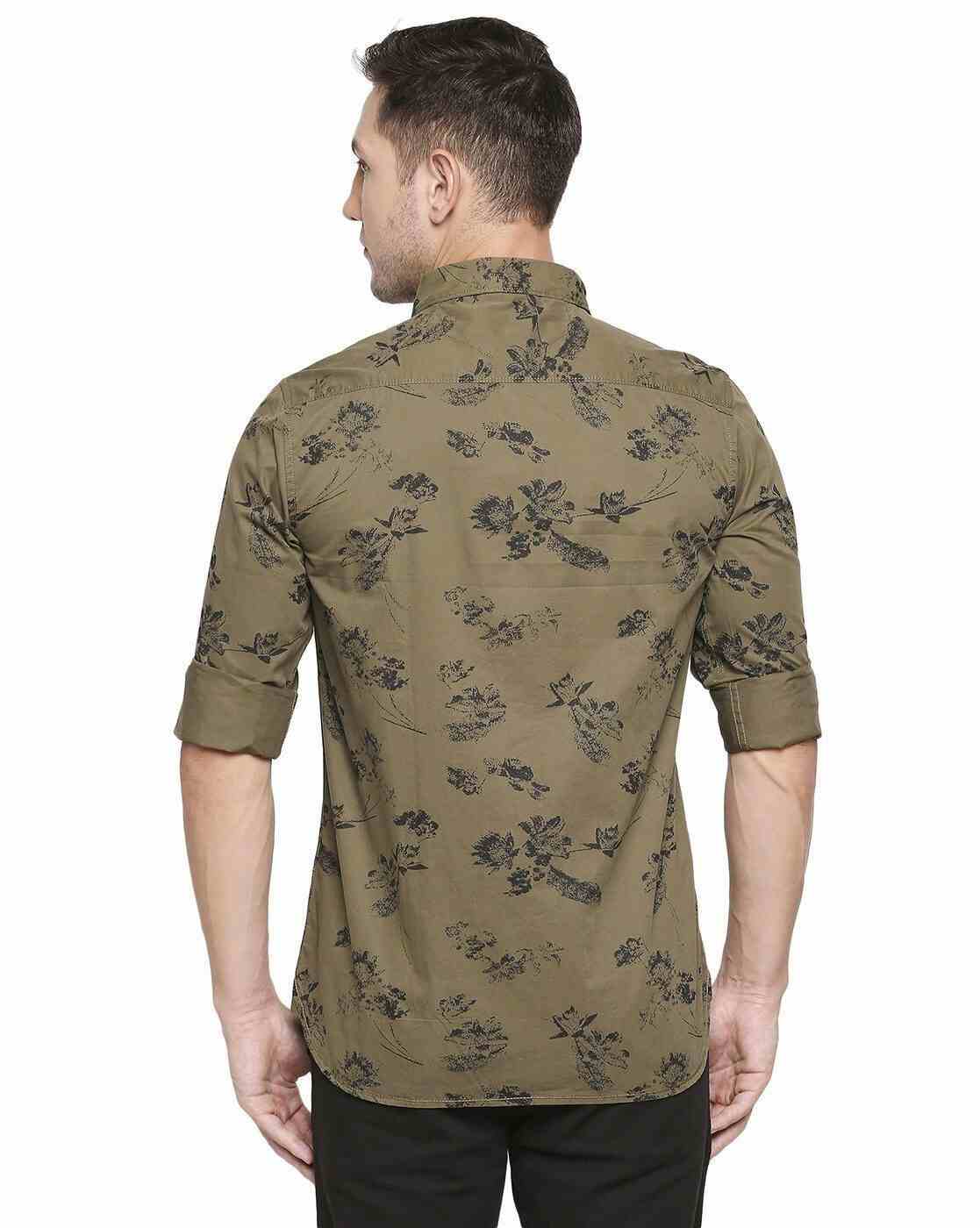 Lee Cooper | Floral Print Cotton Shirt|2