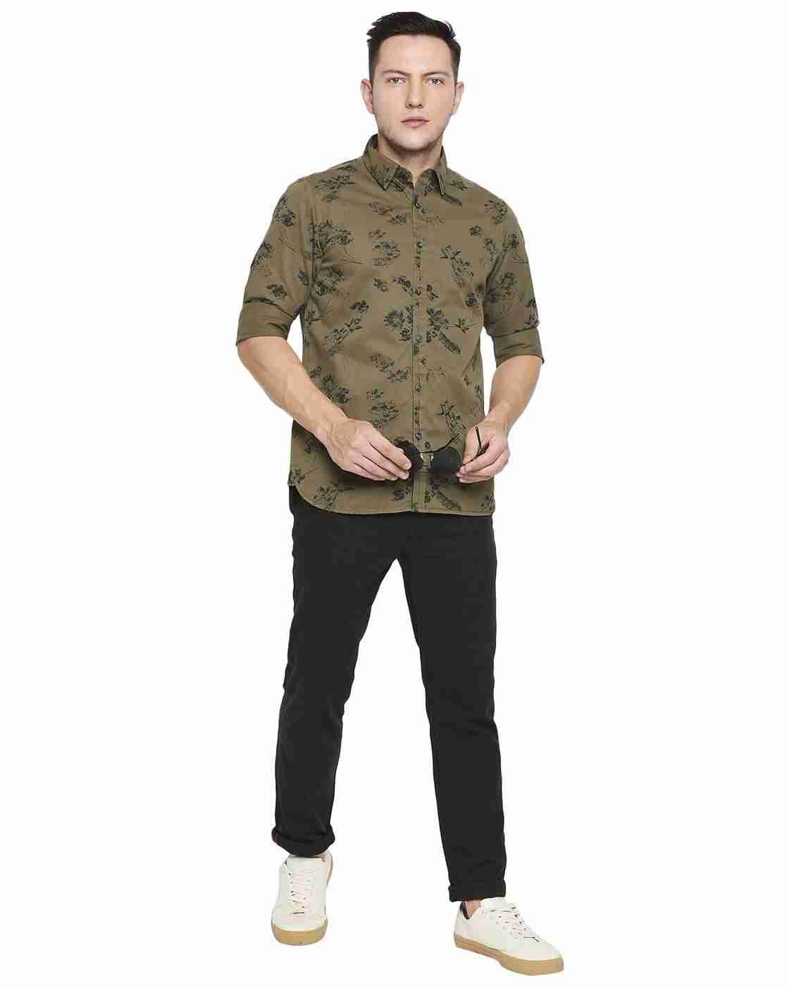 Lee Cooper | Floral Print Cotton Shirt|3
