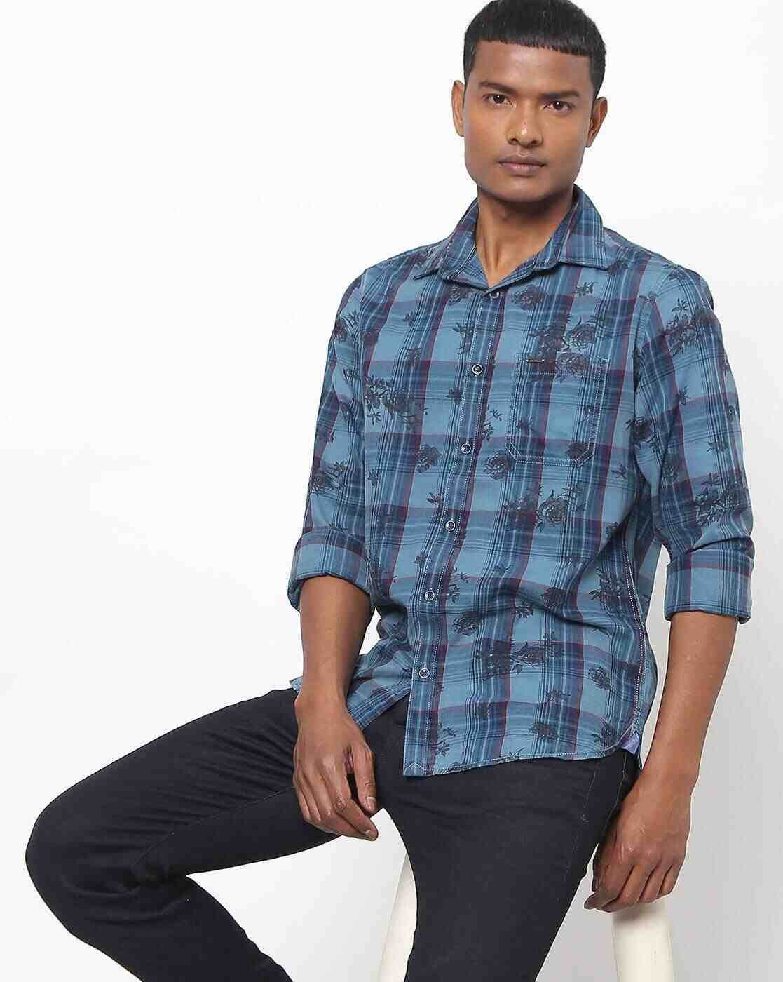 Lee Cooper | Checked Shirt with Patch Pocket|0