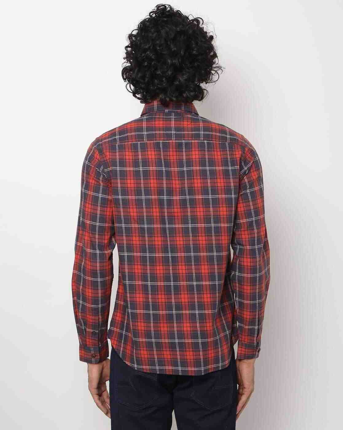 Lee Cooper | Checked Shirt with Patch Pocket|1