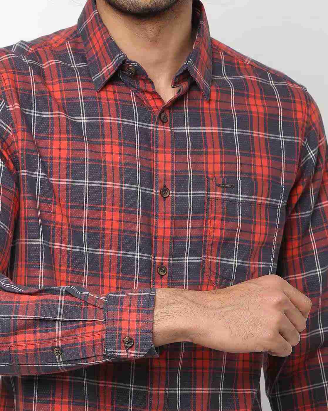 Lee Cooper | Checked Shirt with Patch Pocket|2