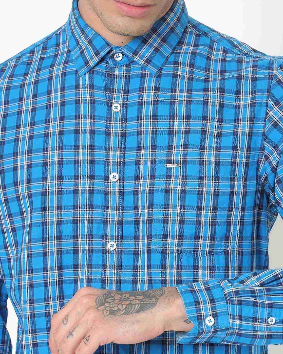 Lee Cooper | Checked Shirt with Patch Pocket|2