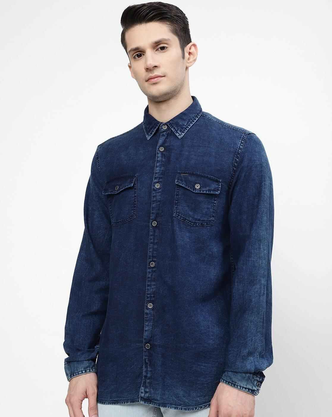 Lee Cooper | Cotton Shirt with Flap Pockets|0
