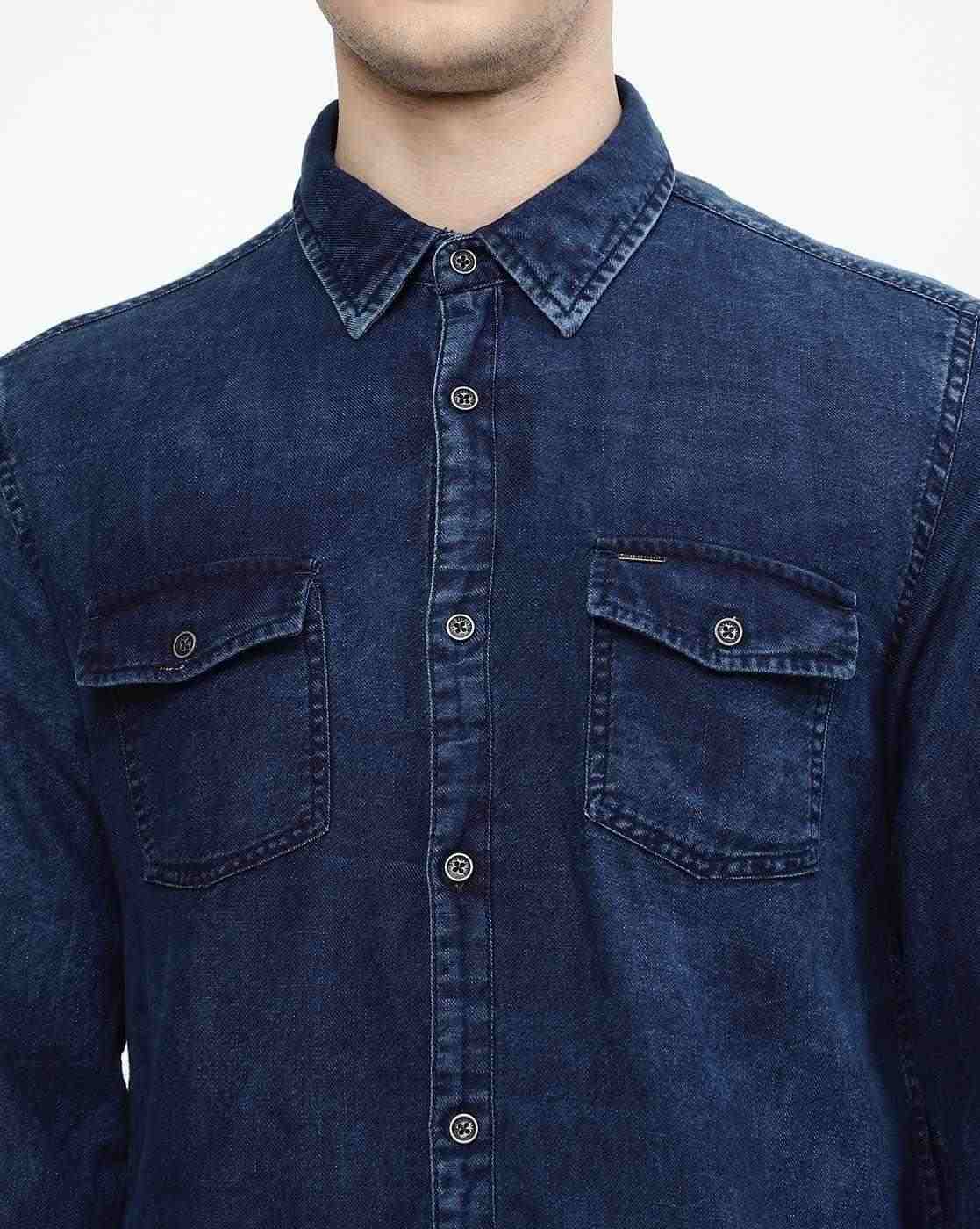 Lee Cooper | Cotton Shirt with Flap Pockets|3