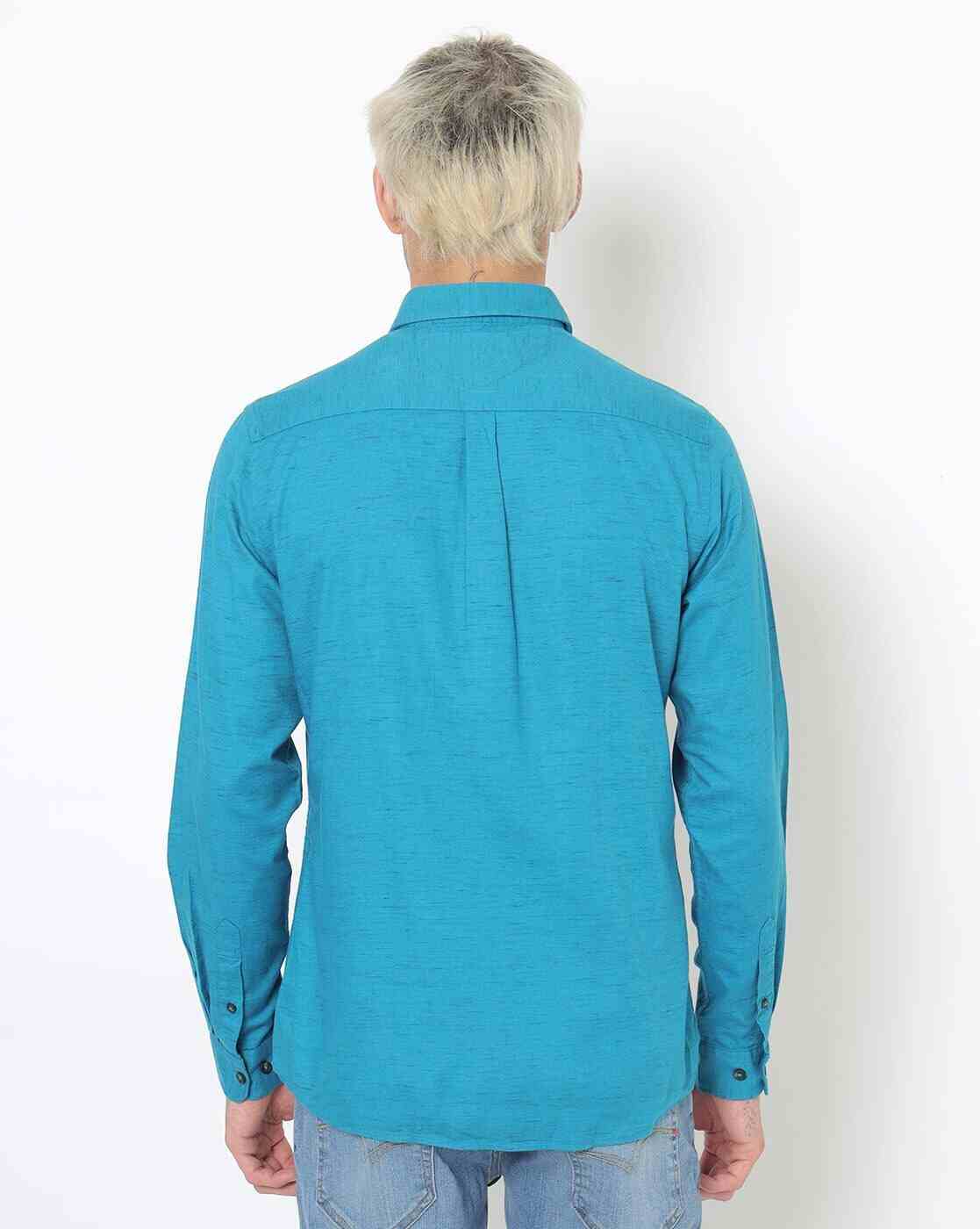 Lee Cooper | Heathered Shirt with Patch Pocket|1