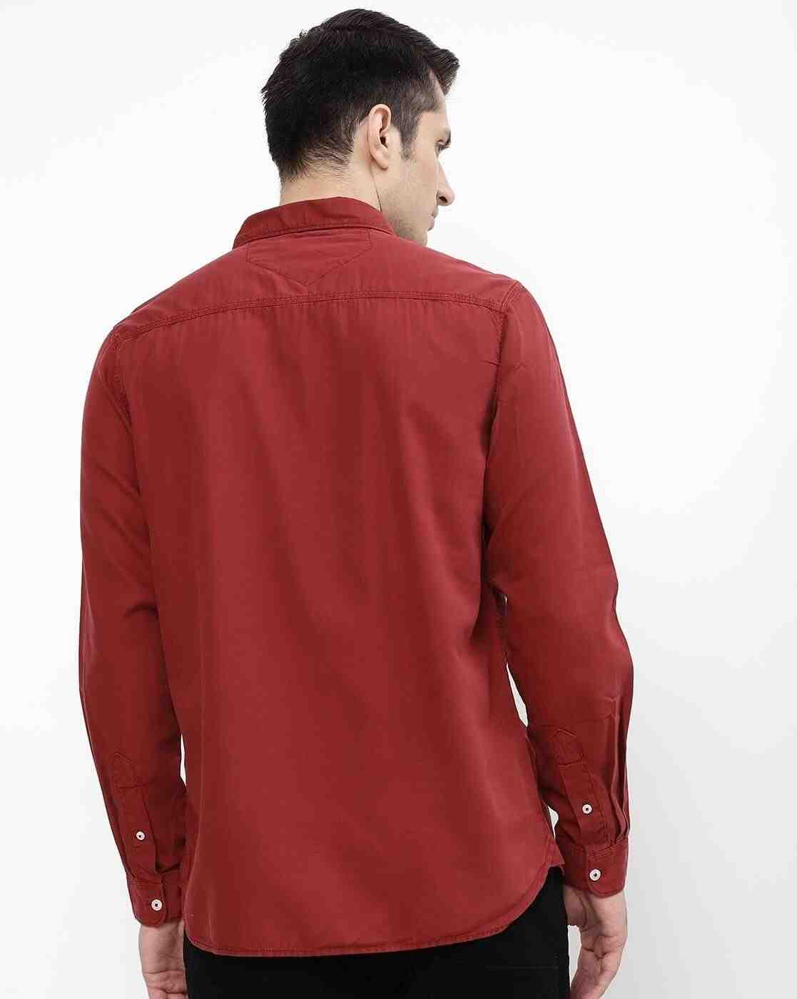 Lee Cooper | Cotton Shirt with Patch Pocket|2