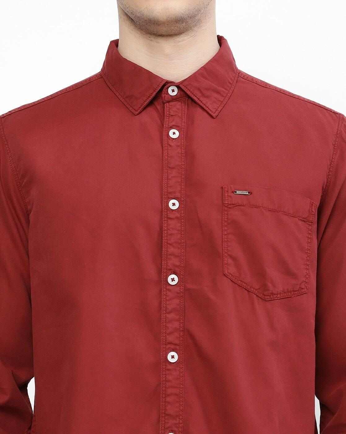 Lee Cooper | Cotton Shirt with Patch Pocket|3