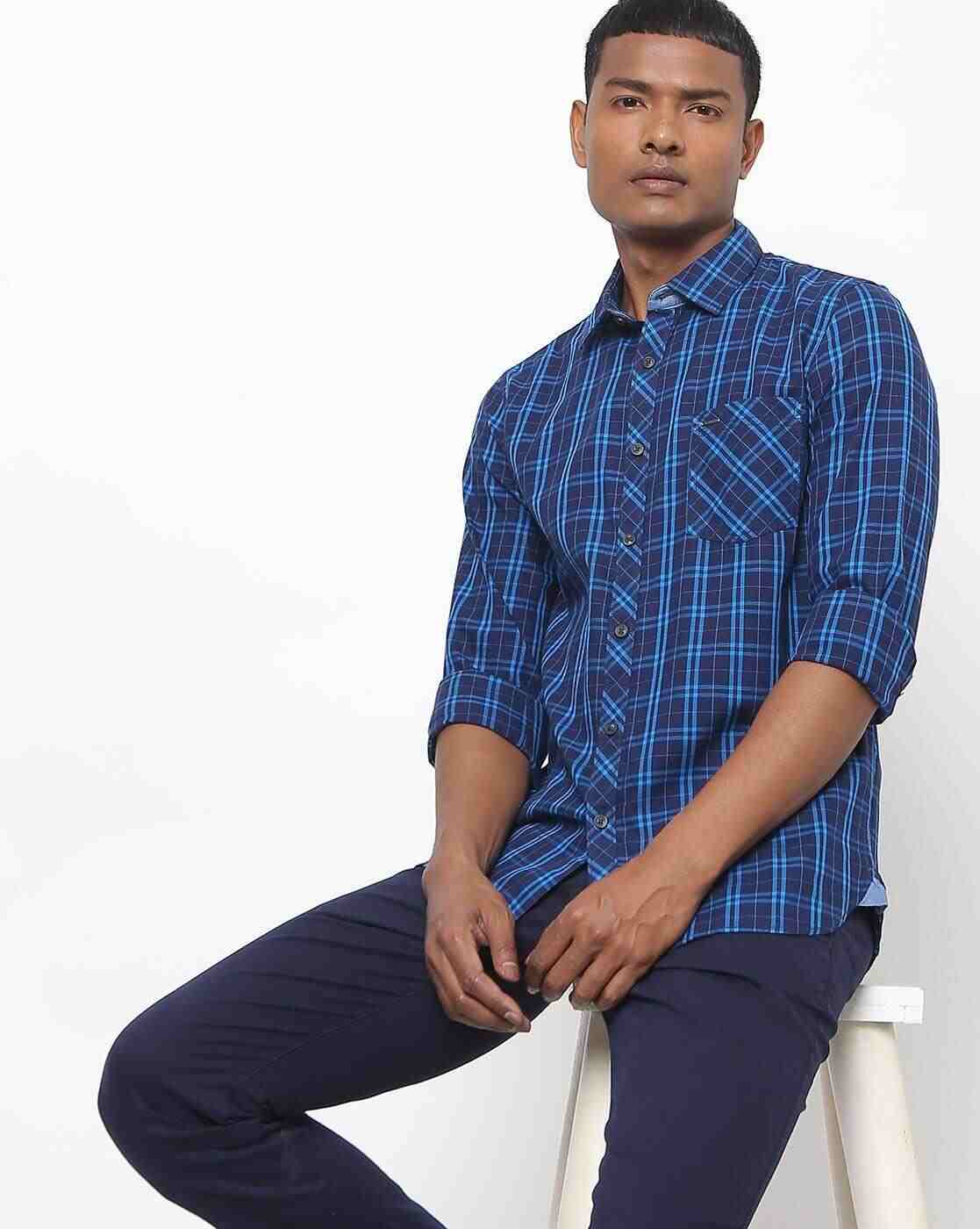 Lee Cooper | Checked Shirt with Patch Pocket|0