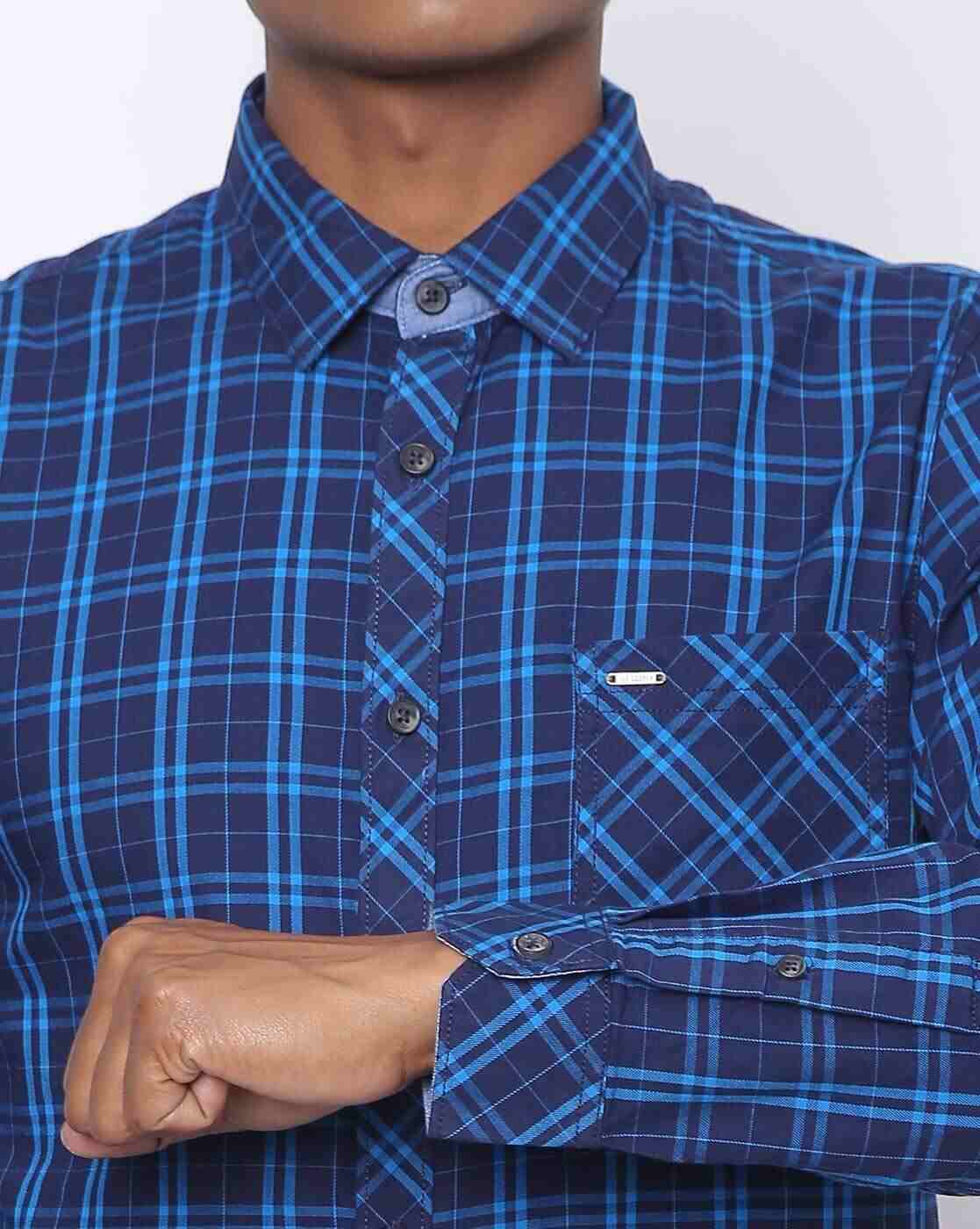 Lee Cooper | Checked Shirt with Patch Pocket|2